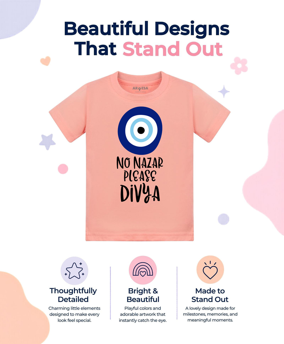 Yes | No Nazar Please Quirky - T-shirt