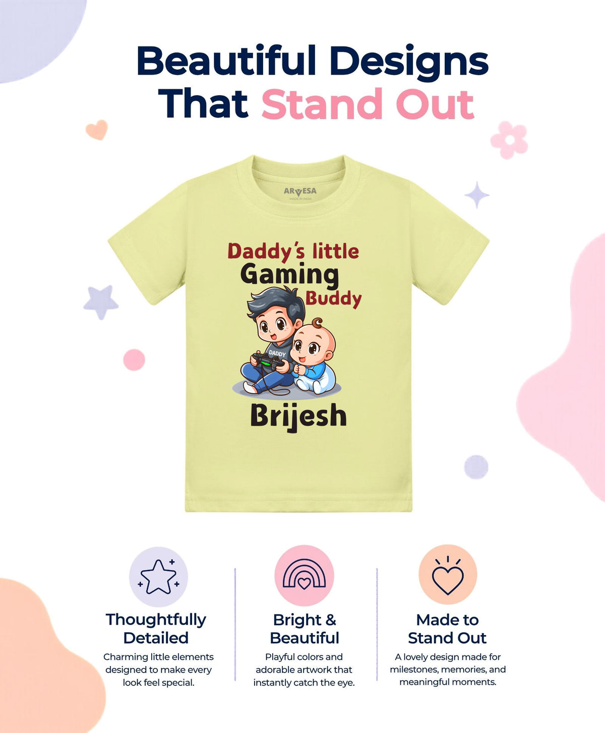 Yes | Daddy Little Gaming Buddy - T-shirt