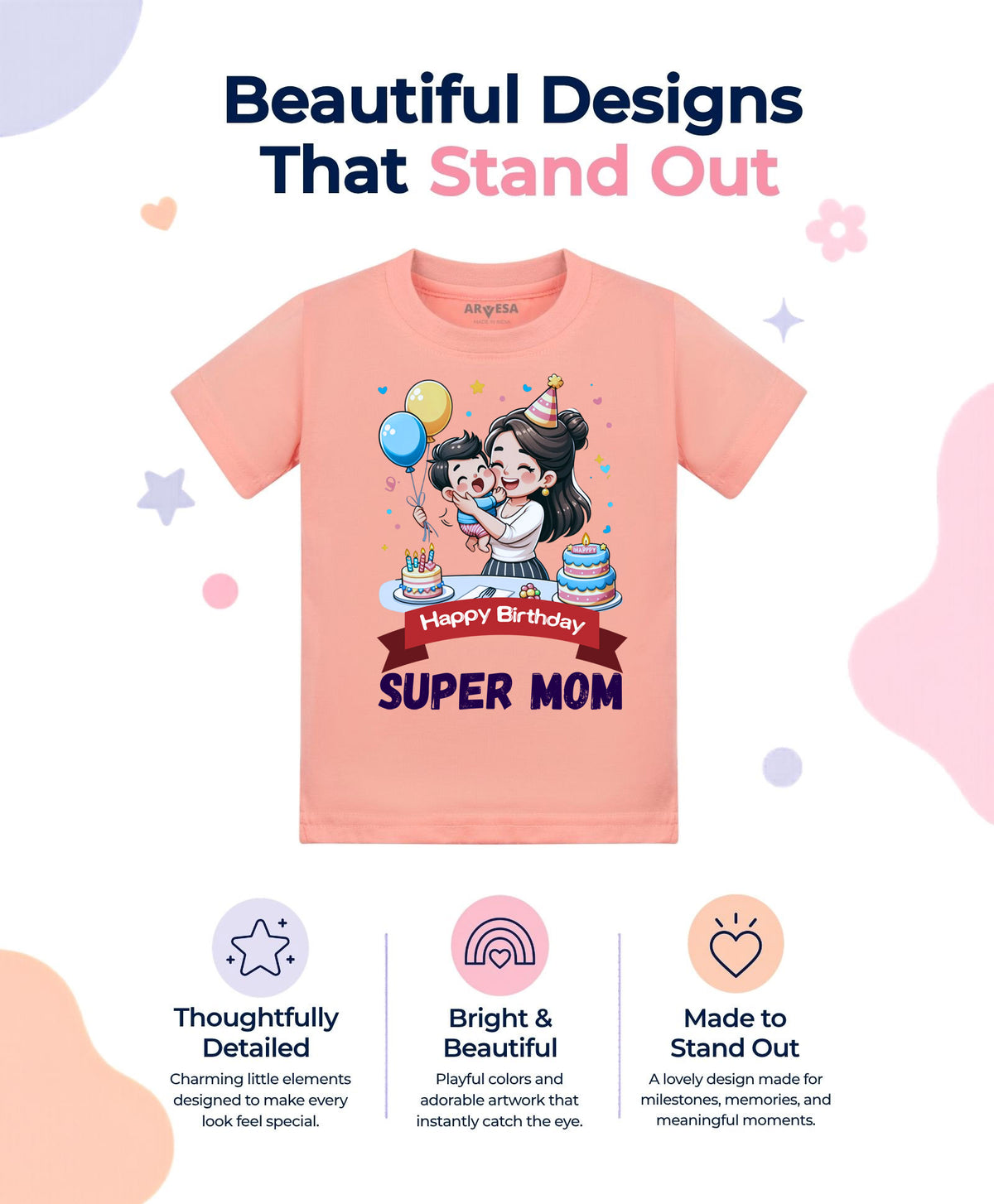 No | Happy Birthday Super Mom Mom Birthday - T-shirt