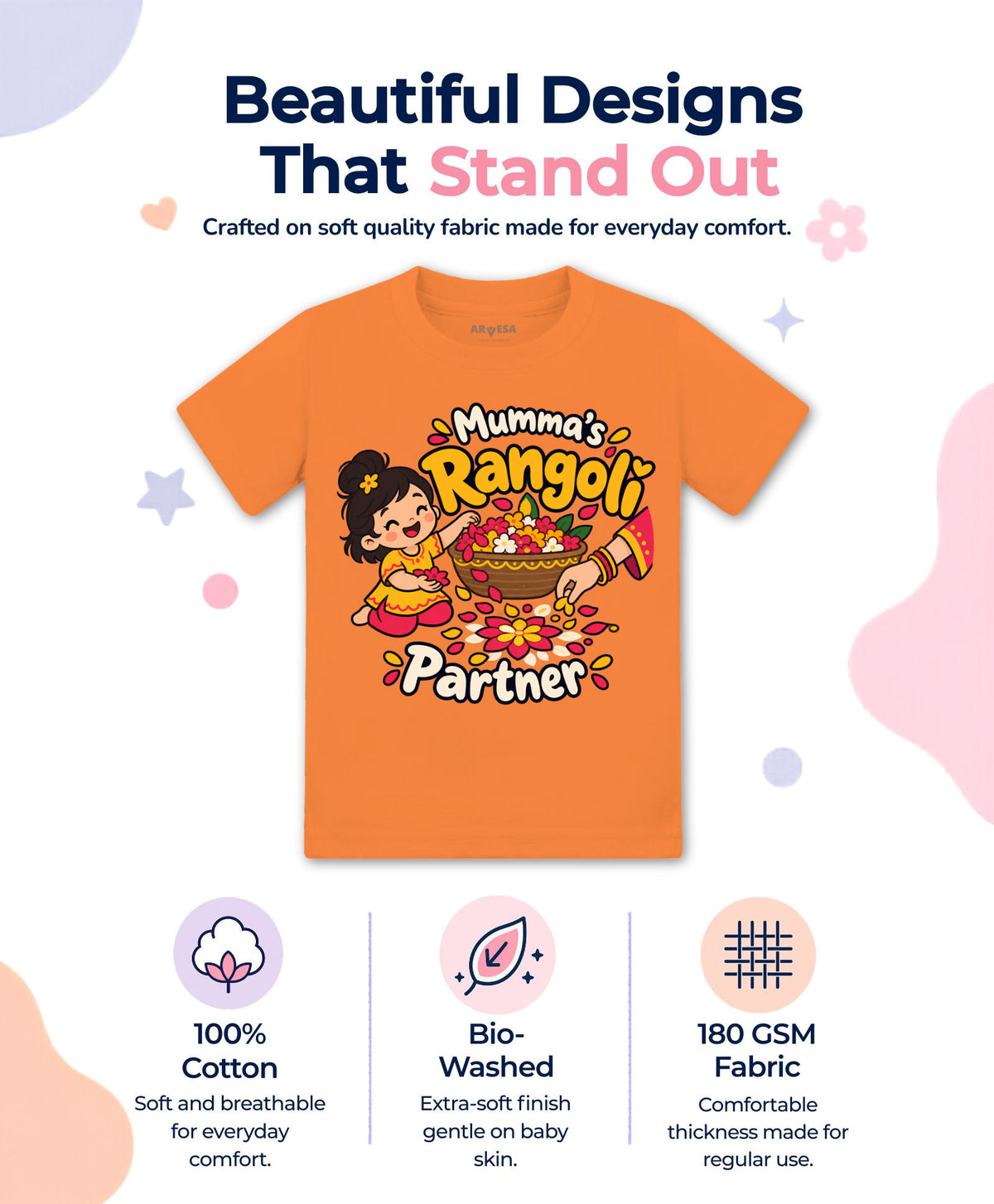 Mumma's Rangoli Partner Diwali - T-shirt
