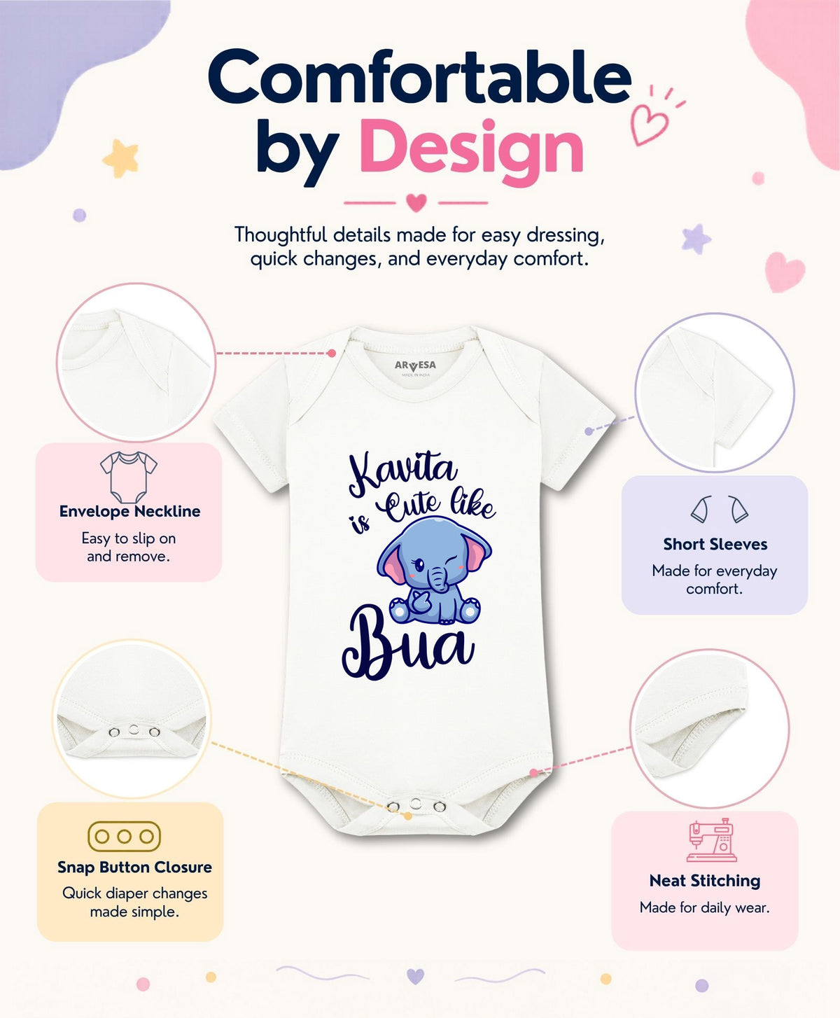 Yes | Cute Like My Bua - Romper