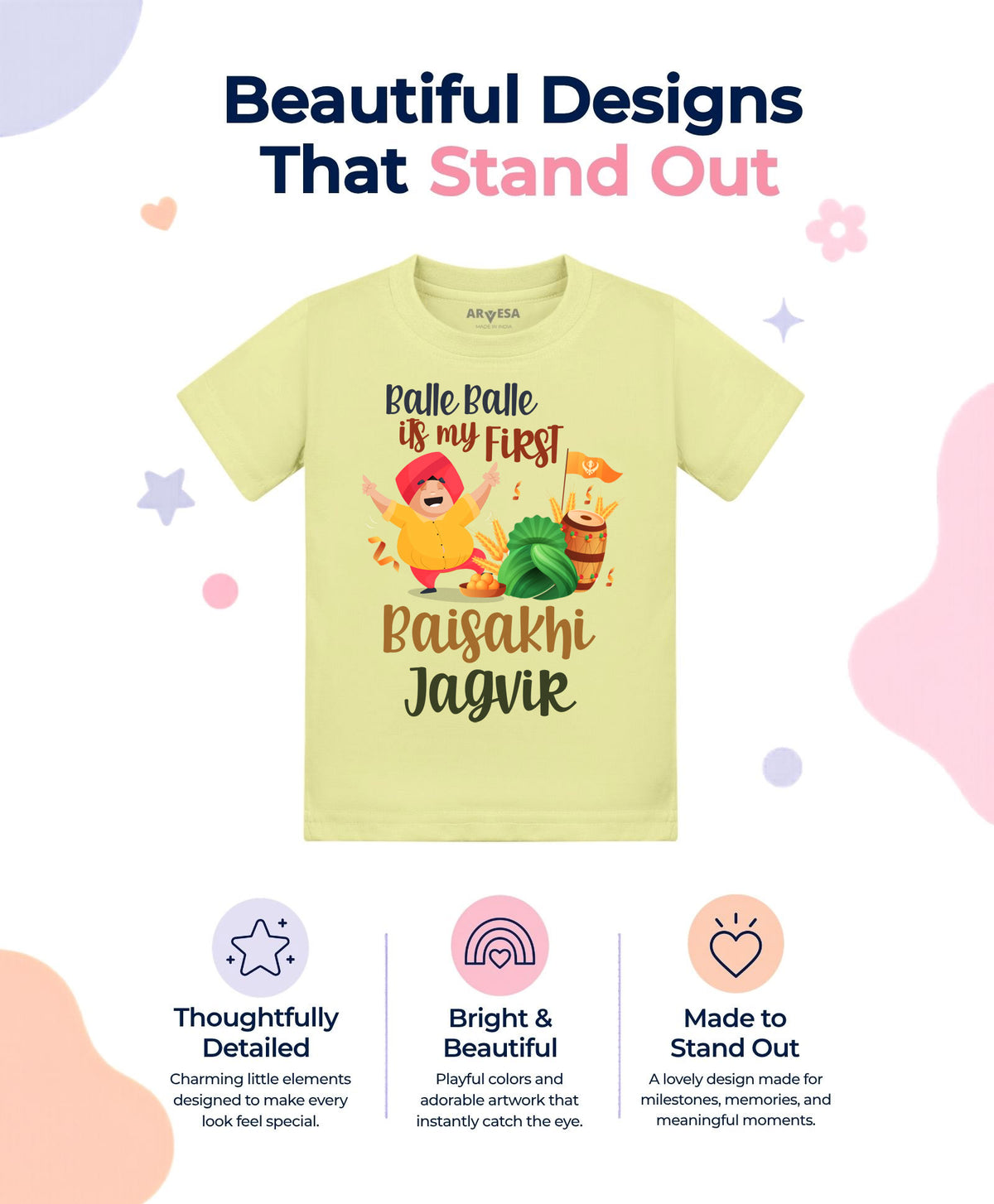 Yes | Happy Baisakhi - T-shirt