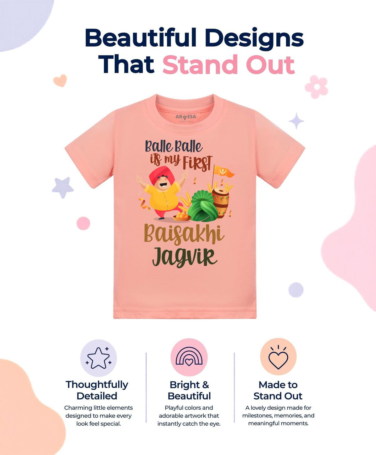 Yes | Happy Baisakhi - T-shirt