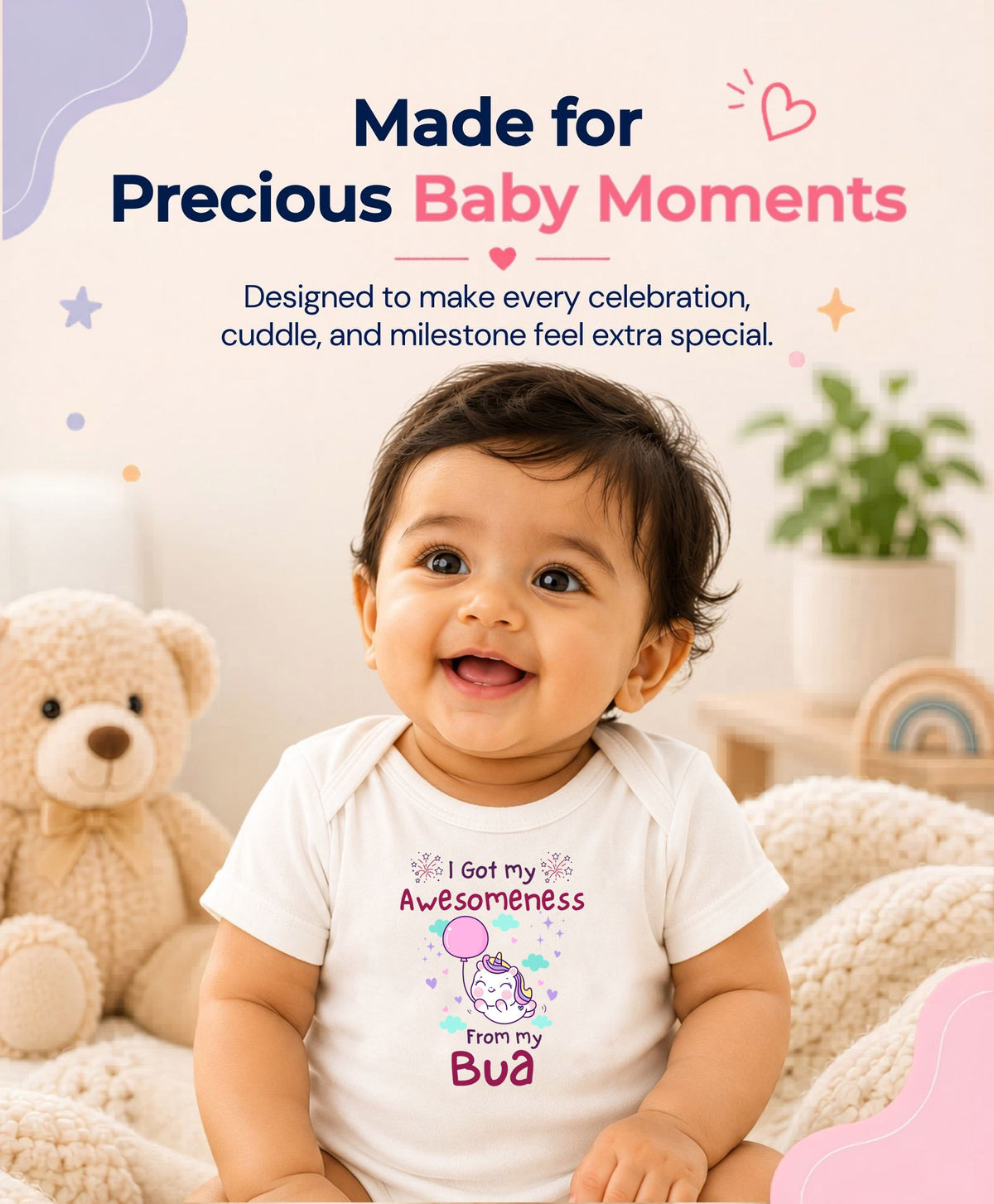 No | I Got Awesomeness From Bua - Romper