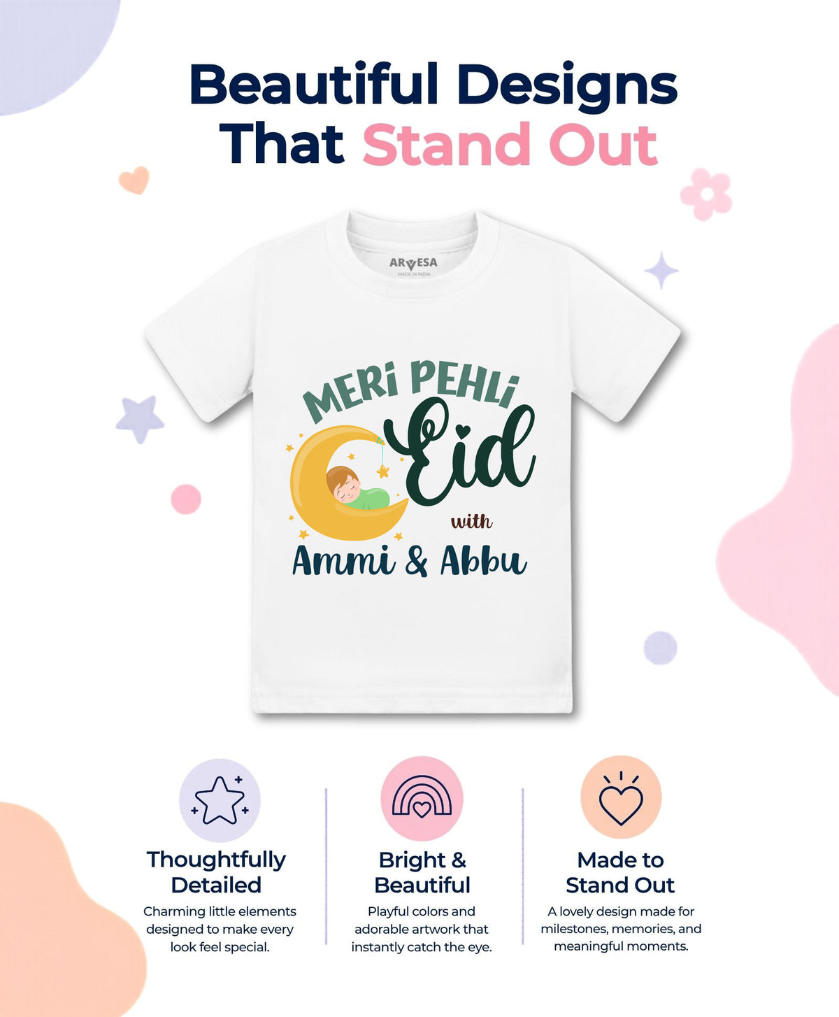 No | Meri Pehli Eid With Ammi & Abbu - T-shirt