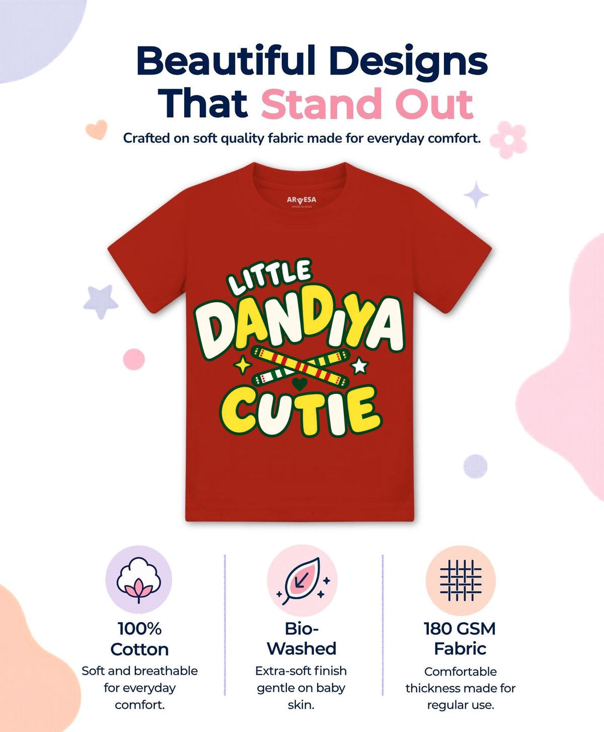 Little Dandiya Cutie Navratri - T-shirt