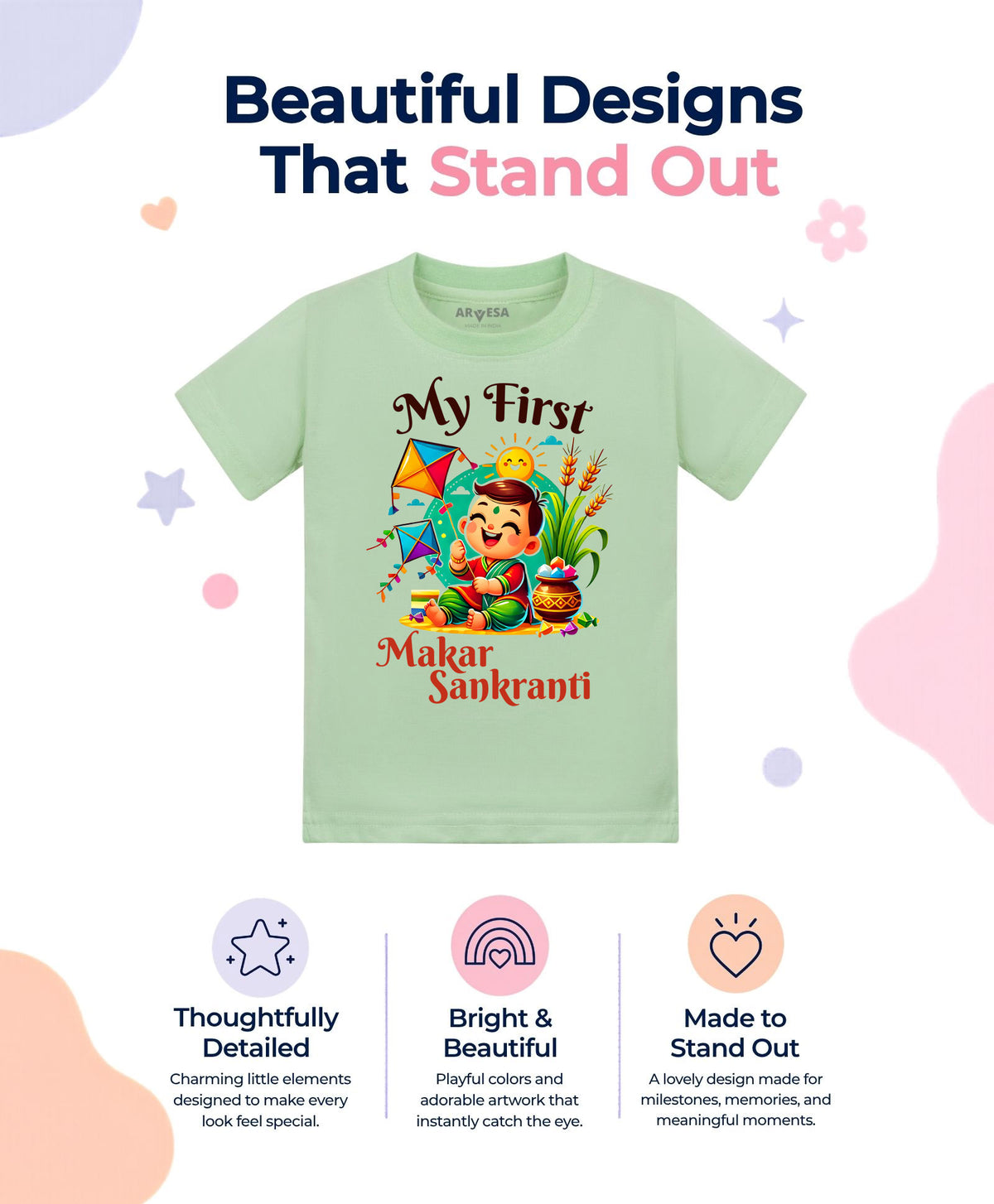 No | My First Makar sankranti - T-shirt