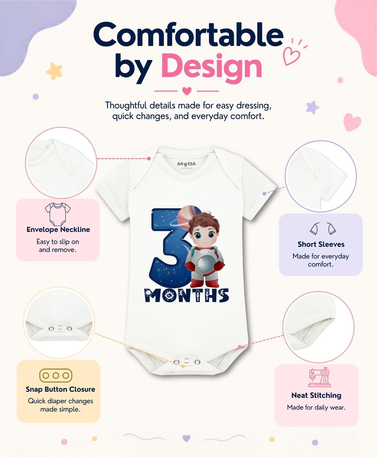 No | 3 Month - Romper
