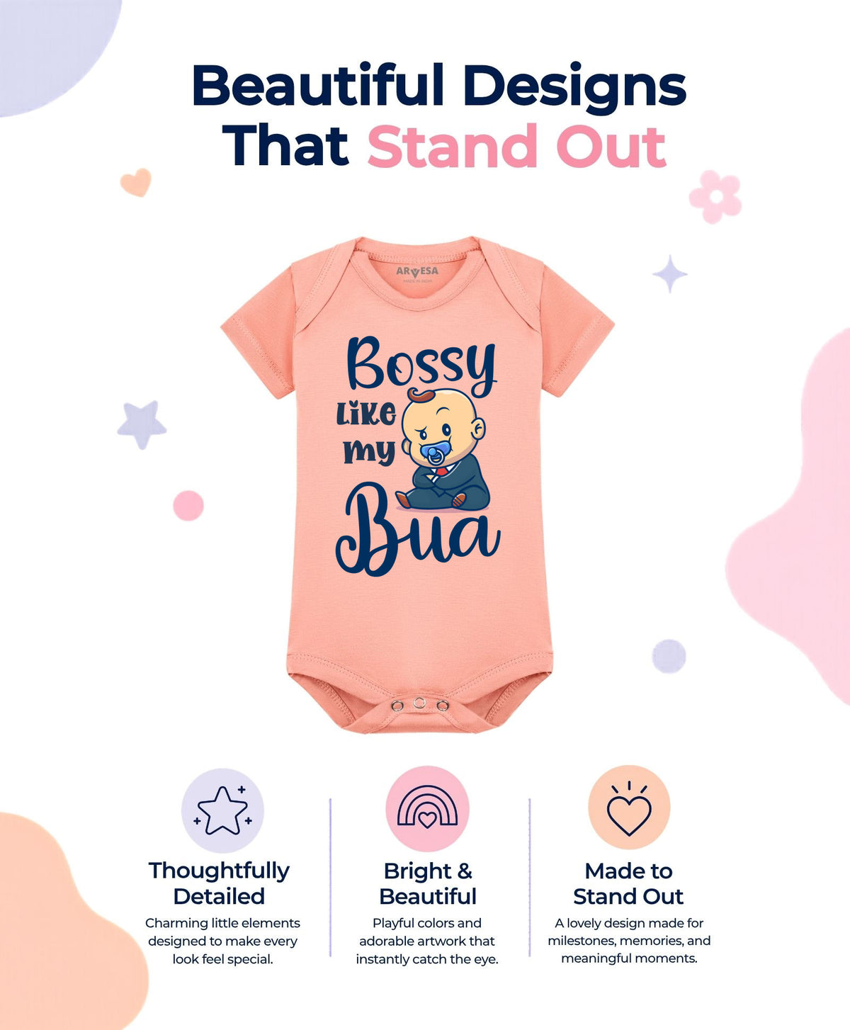 No | Bossy Like My Bua - Romper