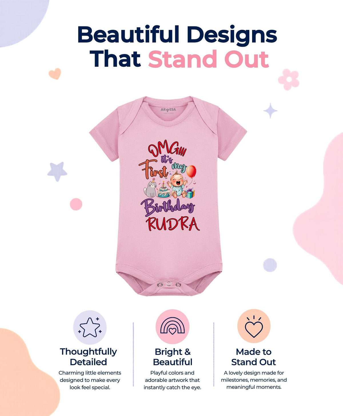 Yes | One Year Birthday - Romper