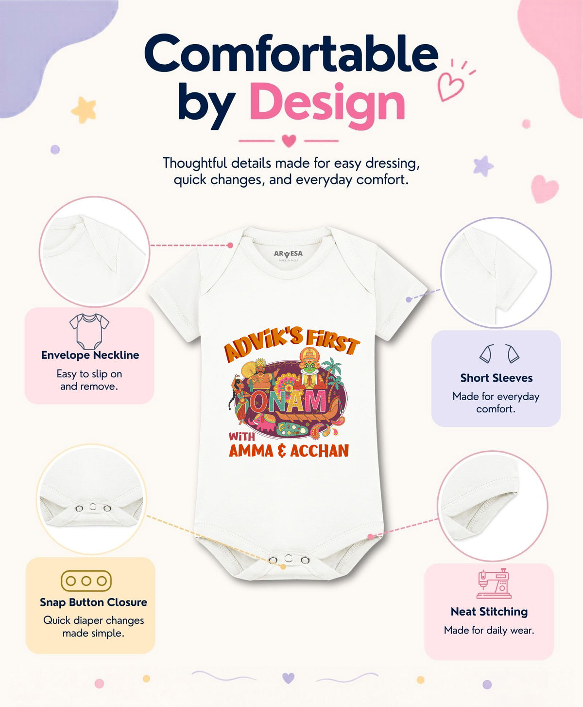 Yes | My First Onam - Romper