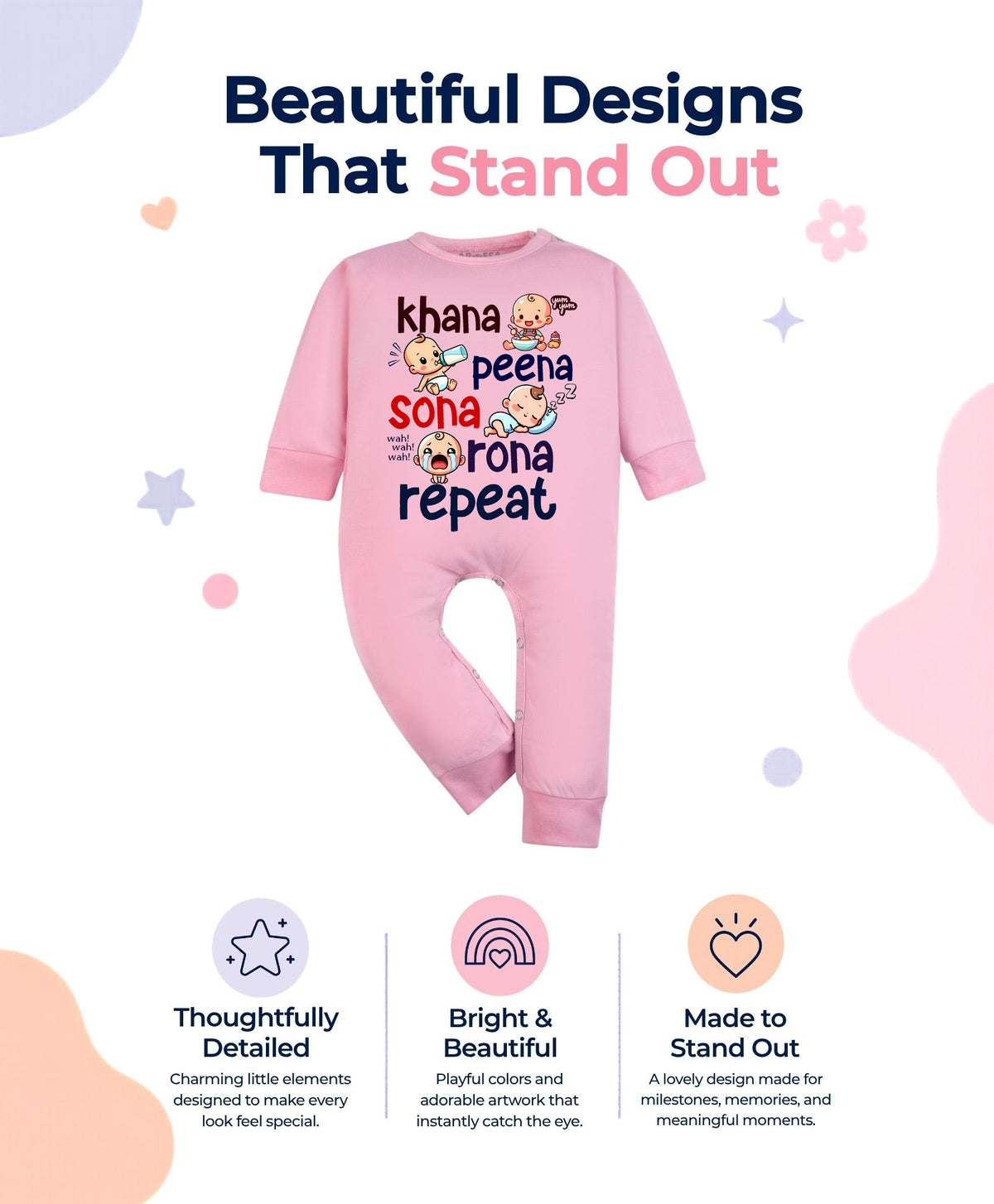 No | Khana Peena Sona Repeat Quirky - Jumpsuit