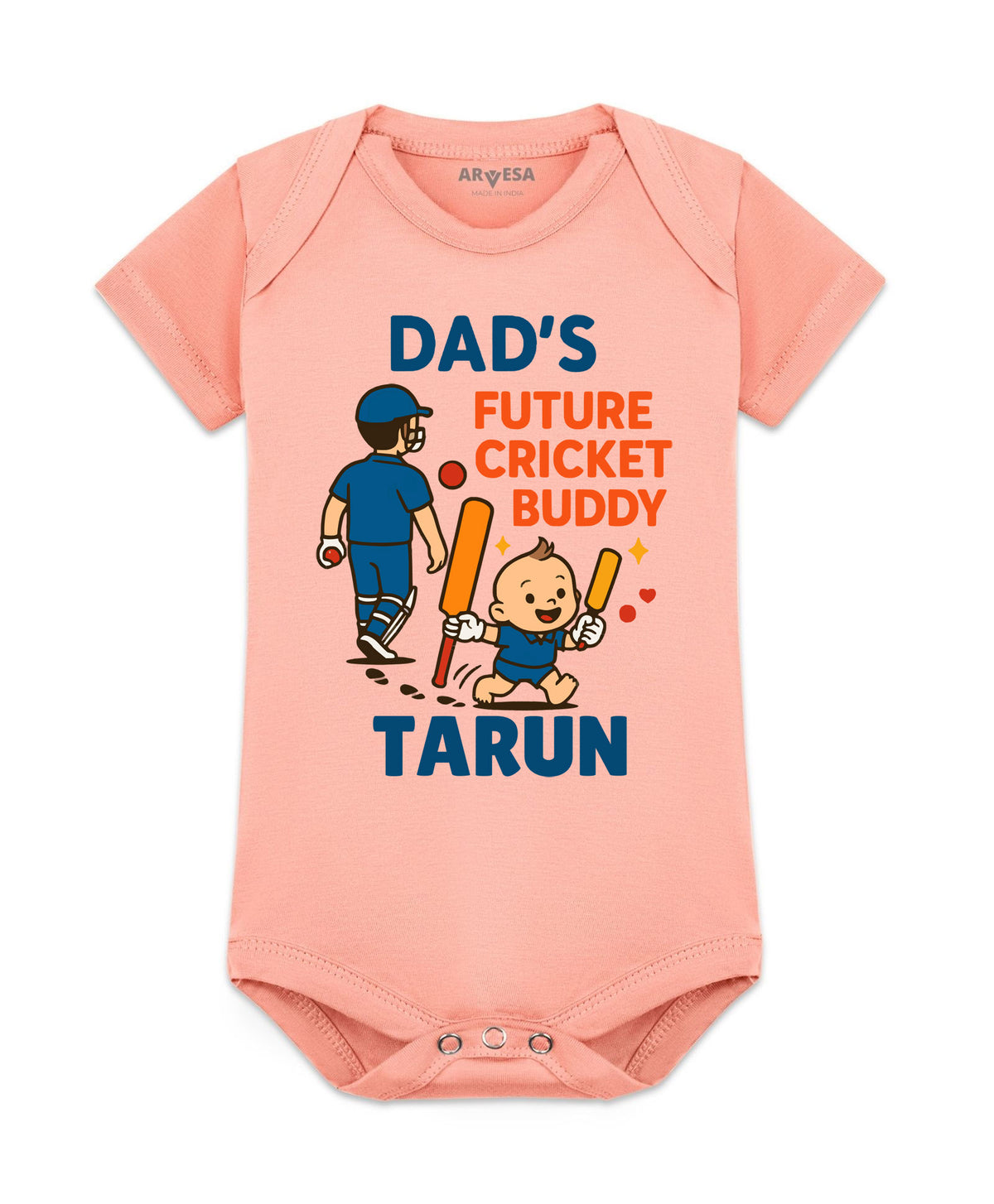Yes | Dad's Future Cricket Buddy - Romper