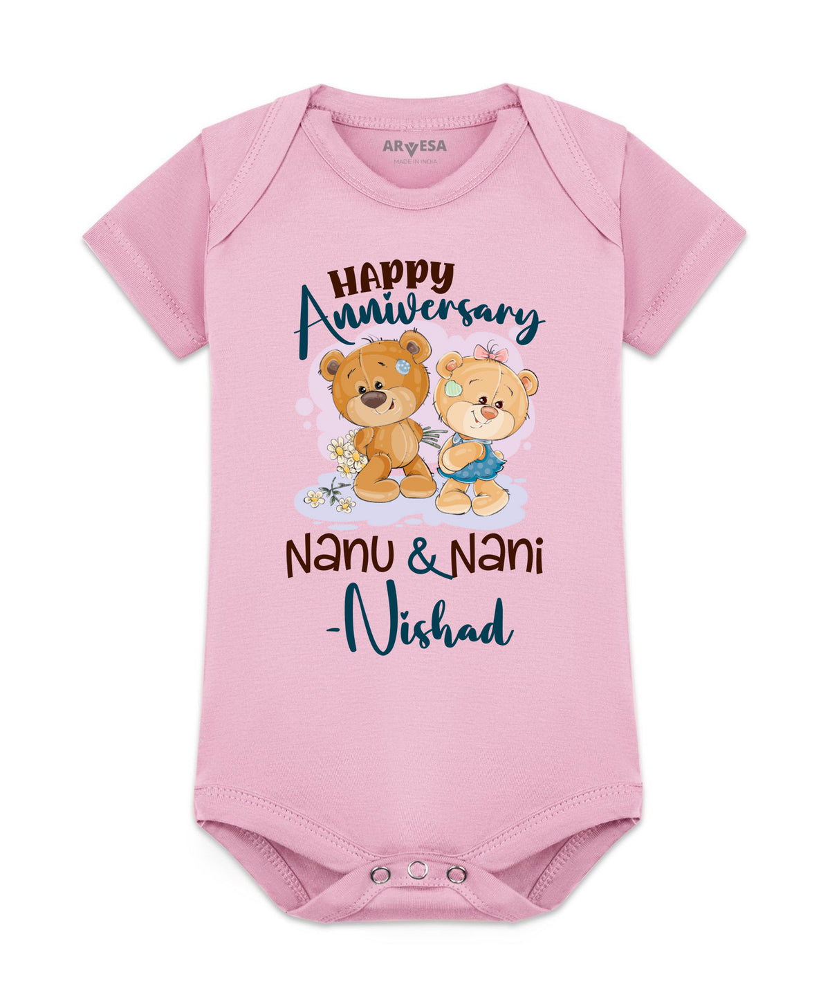 Yes | Happy Anniversay Nanu & Nani Family Anniversary - Romper