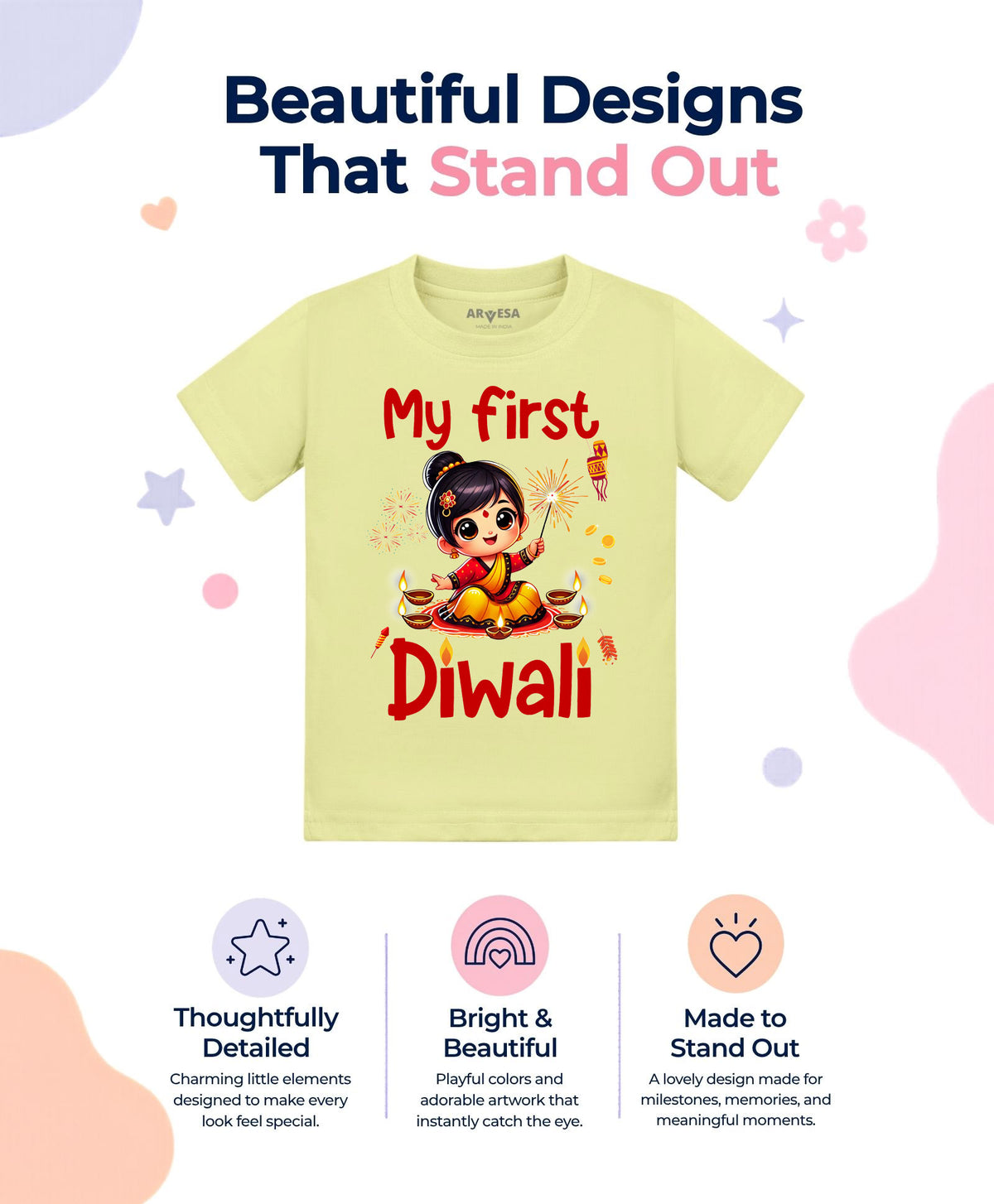 No | My First Diwali - T-shirt