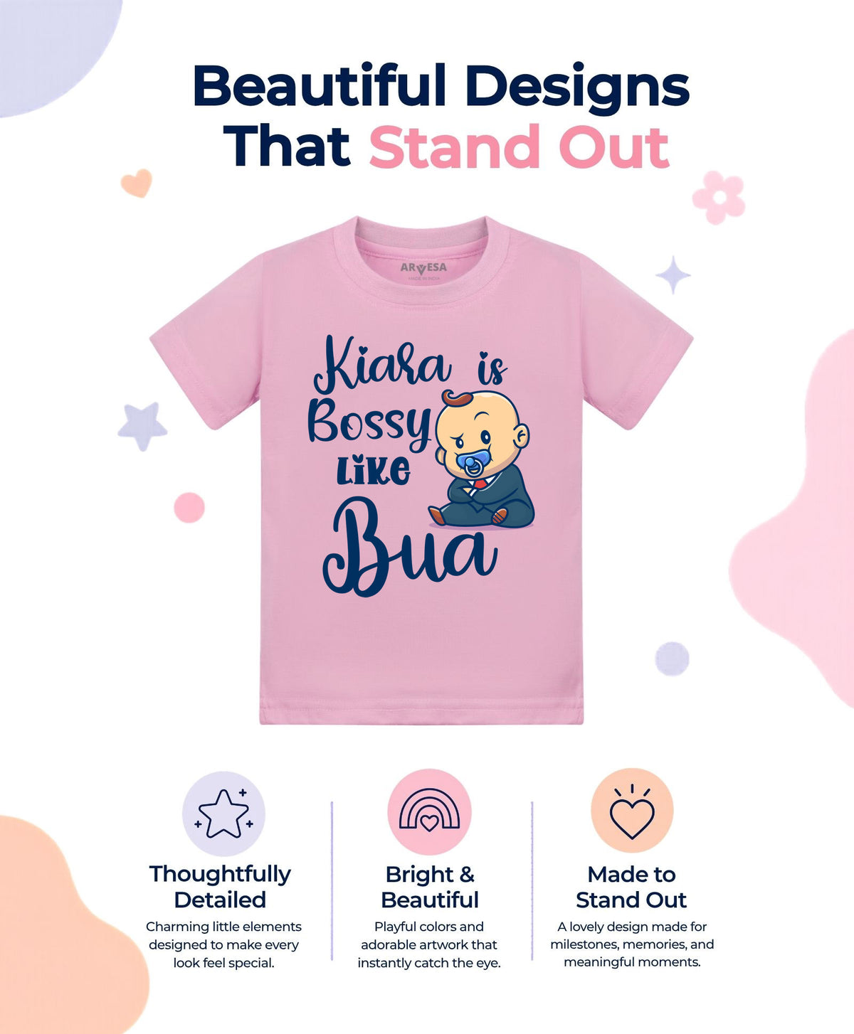 Yes | Bossy Like My Bua - T-shirt