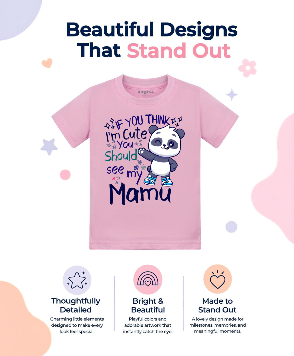 No | I Am Cute You Should See My Mamu - T-shirt