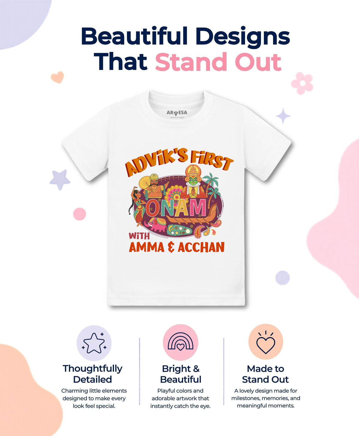 Yes | My First Onam - T-shirt