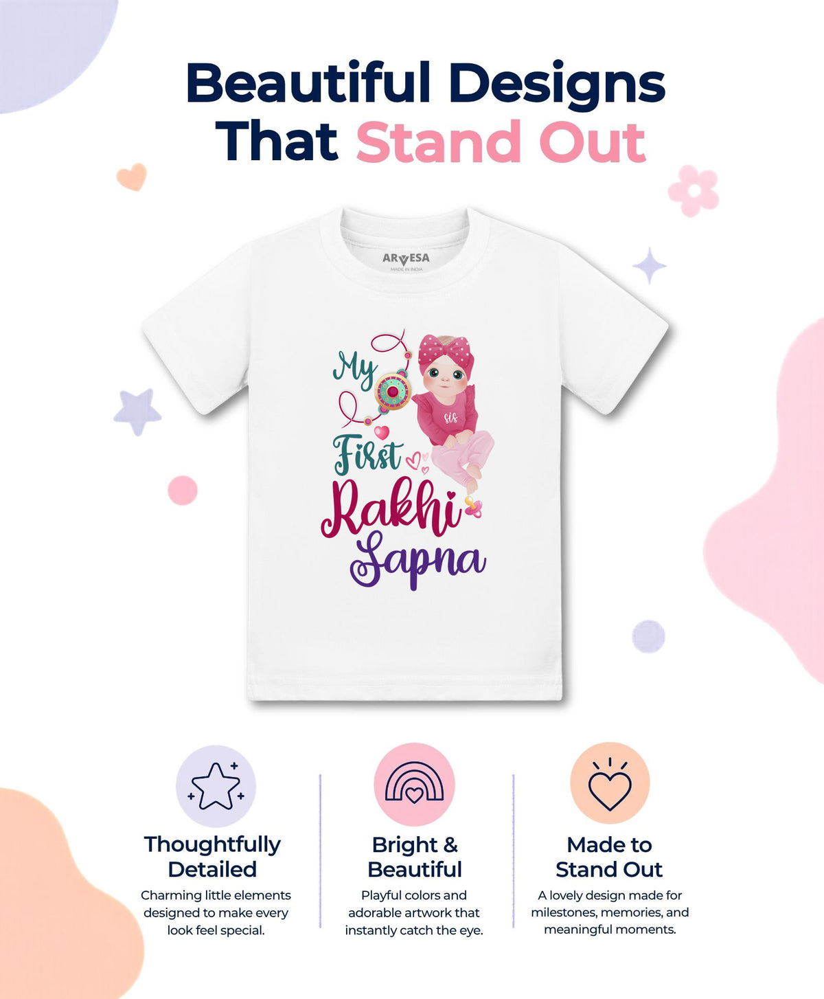 Yes | My First Rakhi - T-shirt