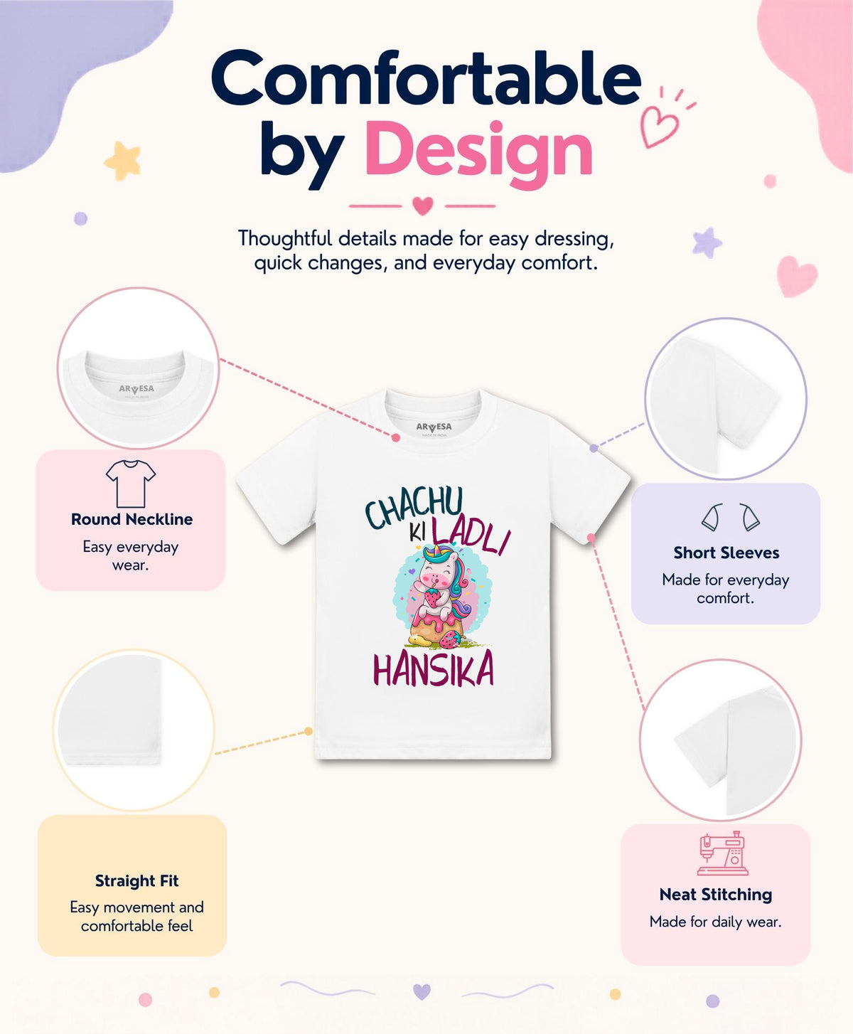 Yes | Chachu Ki Ladli - T-shirt