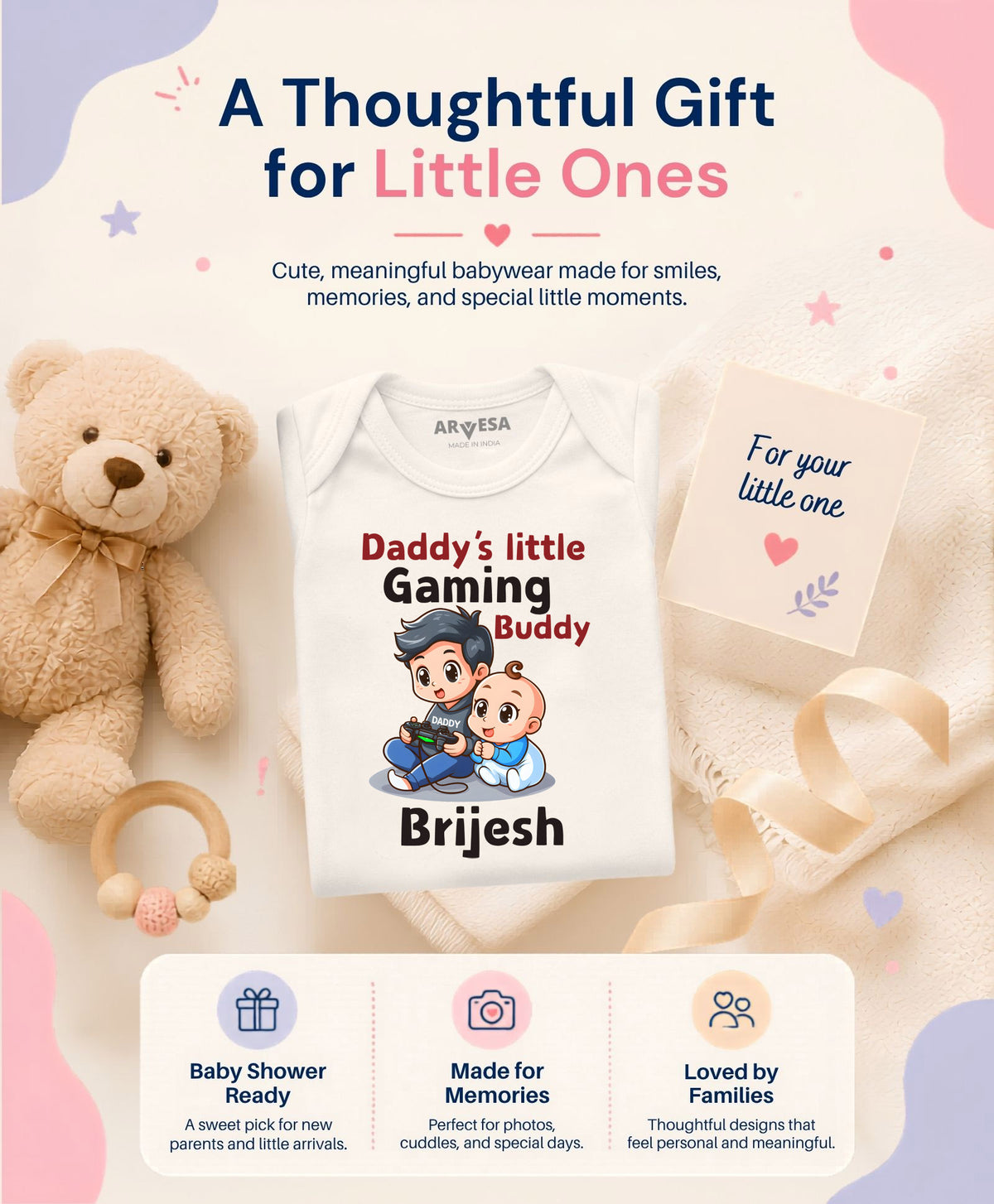 Yes | Daddy Little Gaming Buddy - Romper