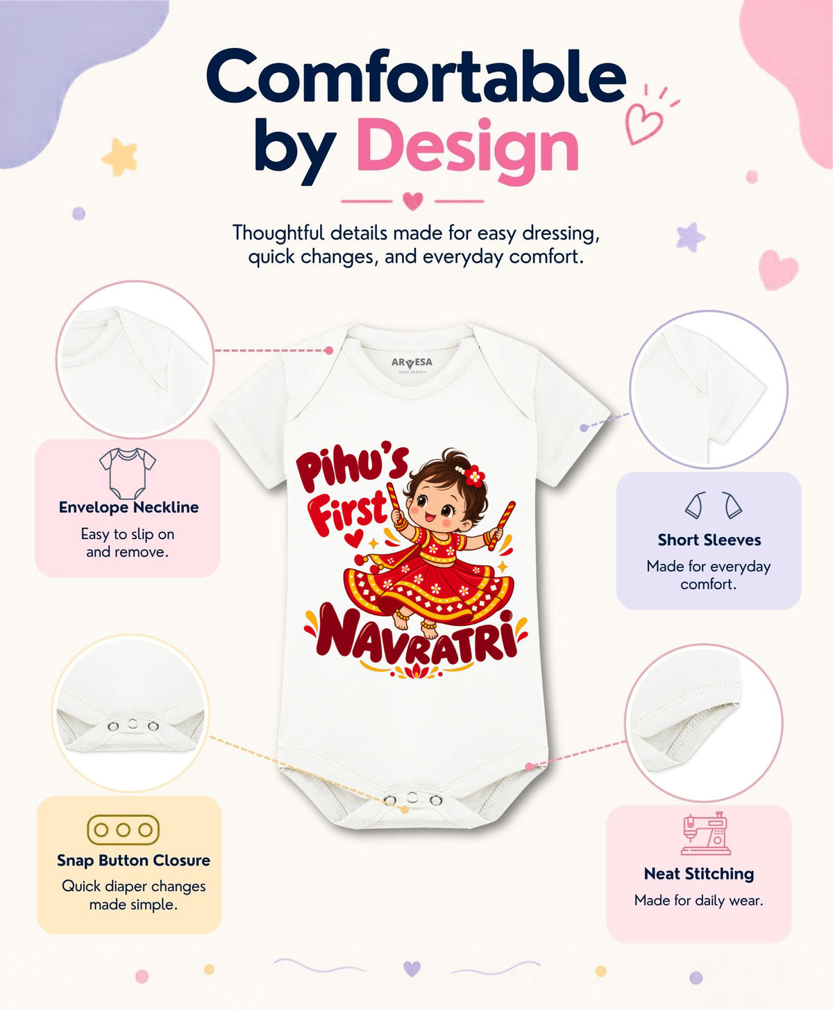 Yes | My First Navratri - Romper
