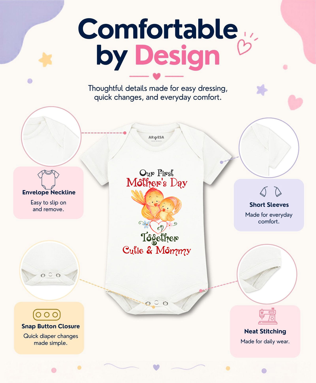 No | Happy Mother Days Mothers Day - Romper