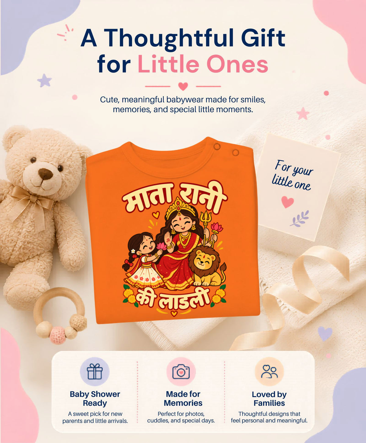 Mata Rani ka Ladli hindi text Navratri - Jumpsuit