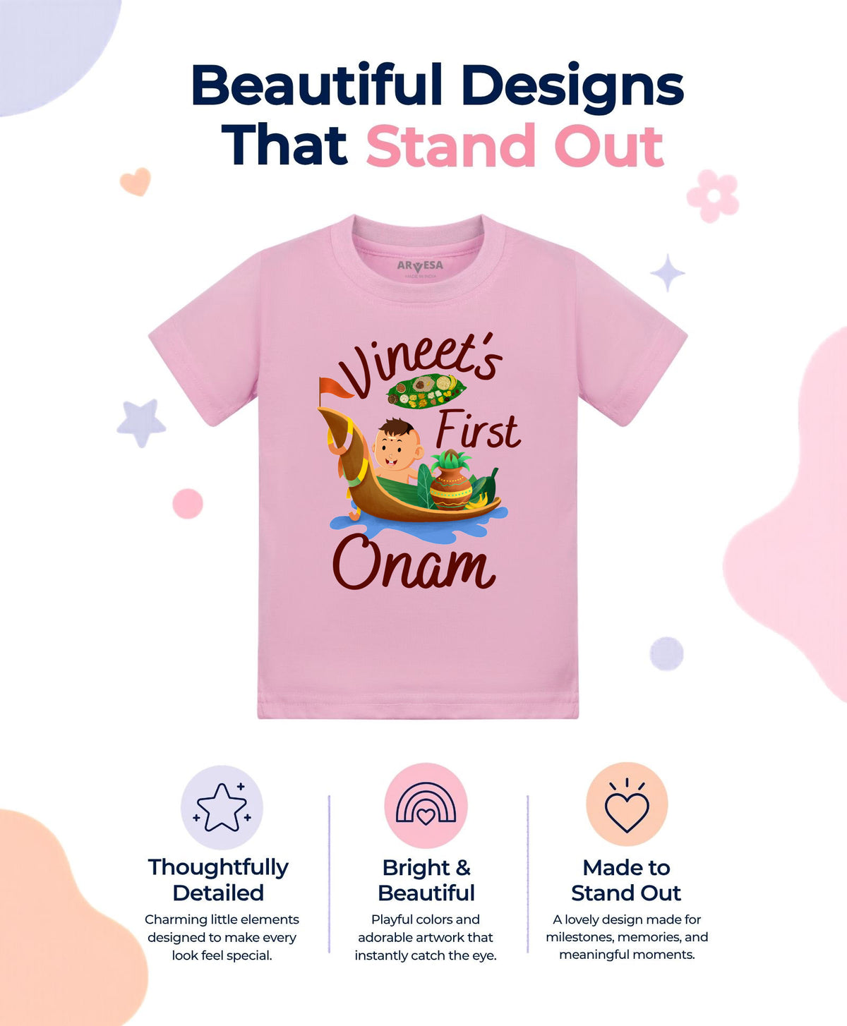 Yes | My First Onam - T-shirt