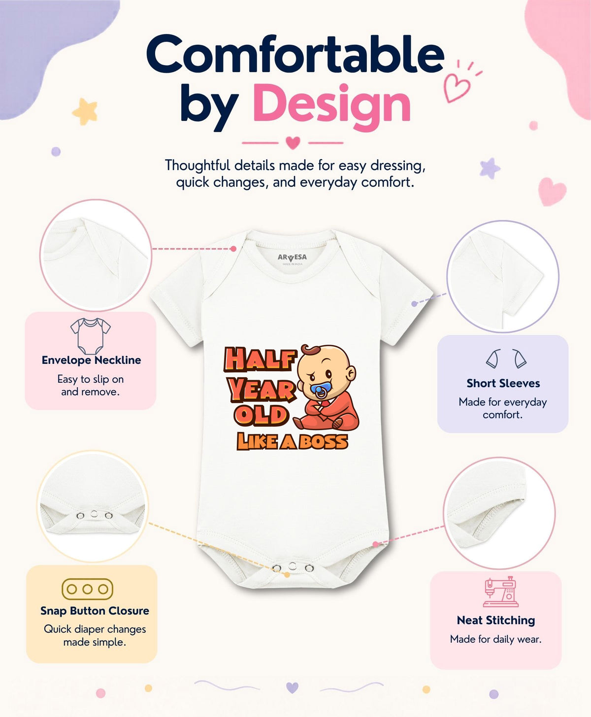 No | Half Birthday - Romper