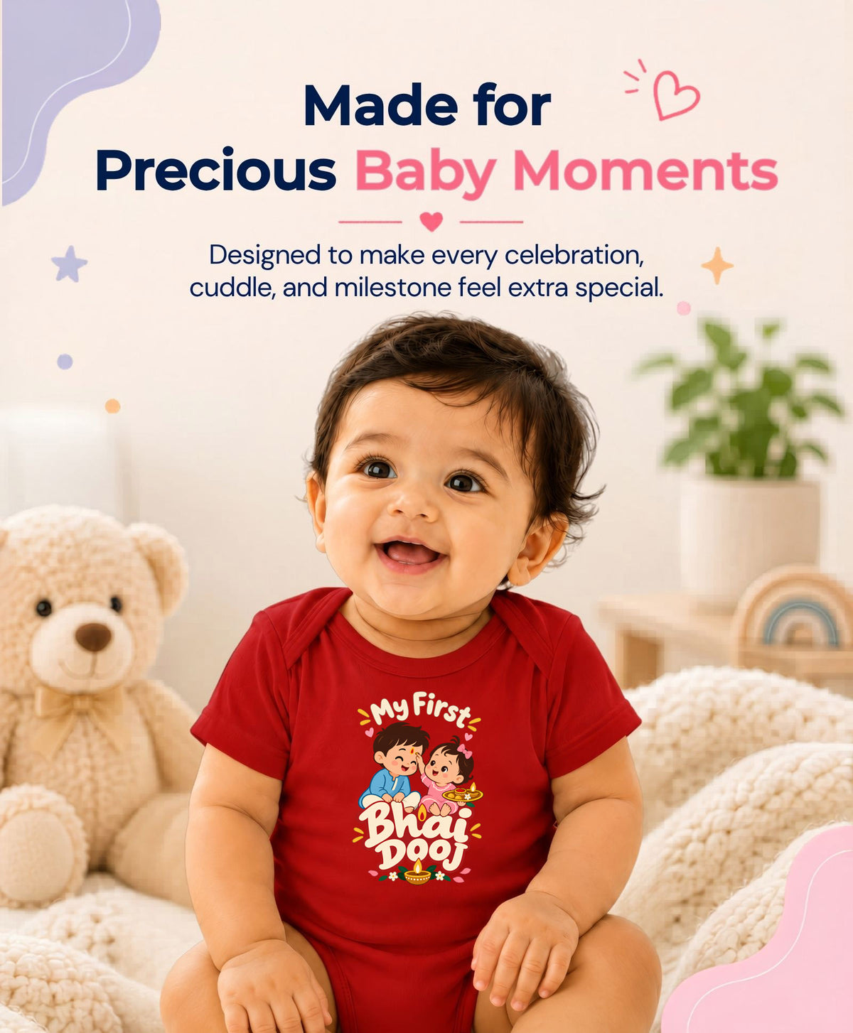 No | My First Bhaidooj Diwali - Romper