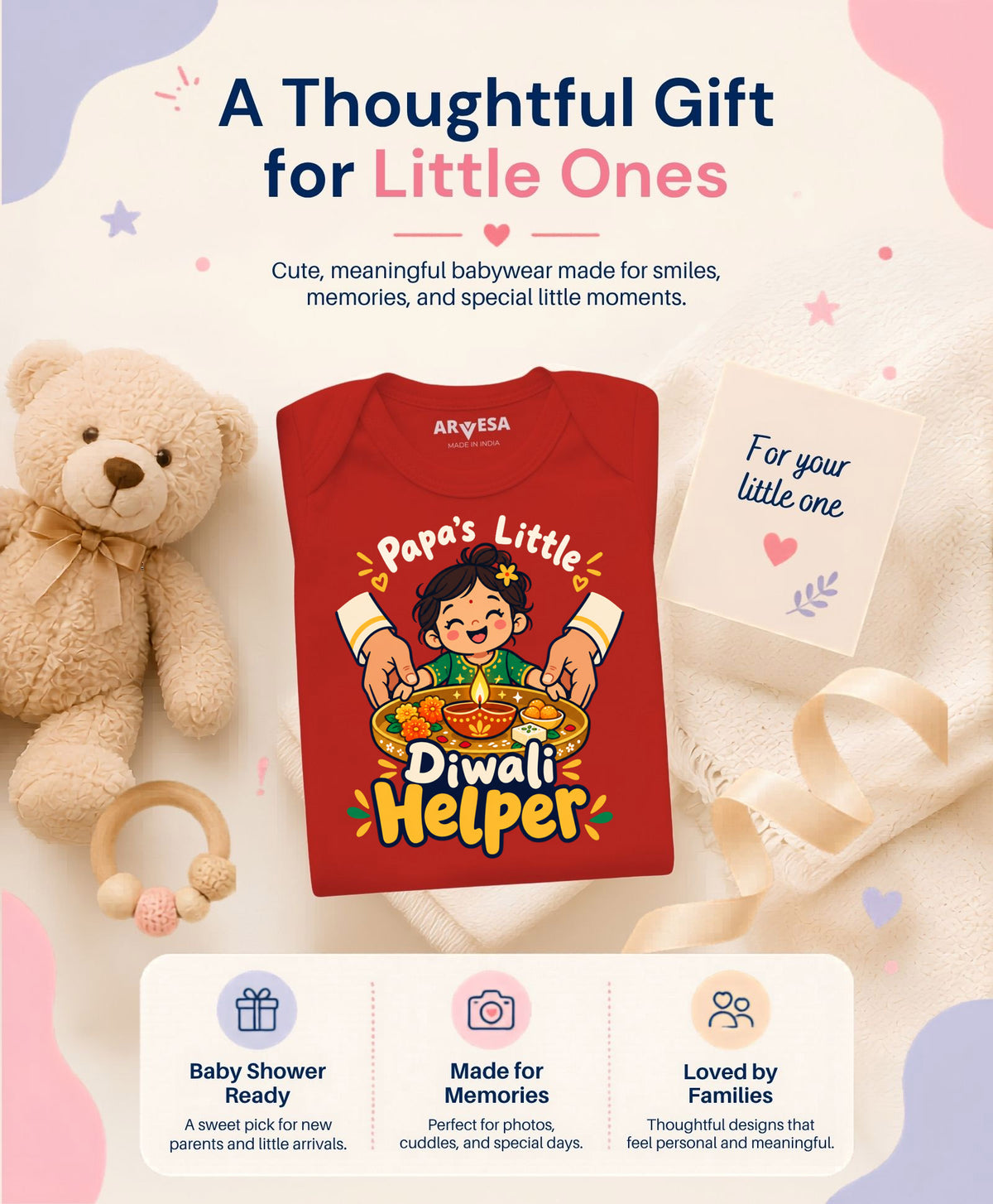 Papa's Little Diwali Helper - Romper