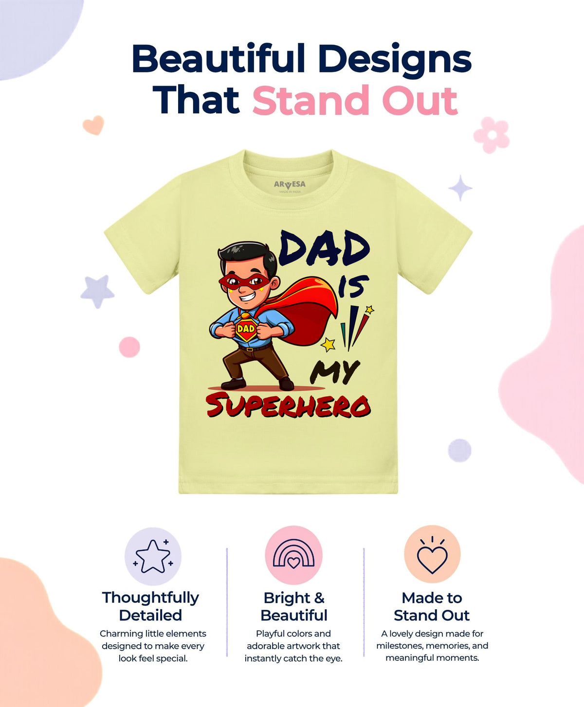 No | Dad Is My Superhero - T-shirt