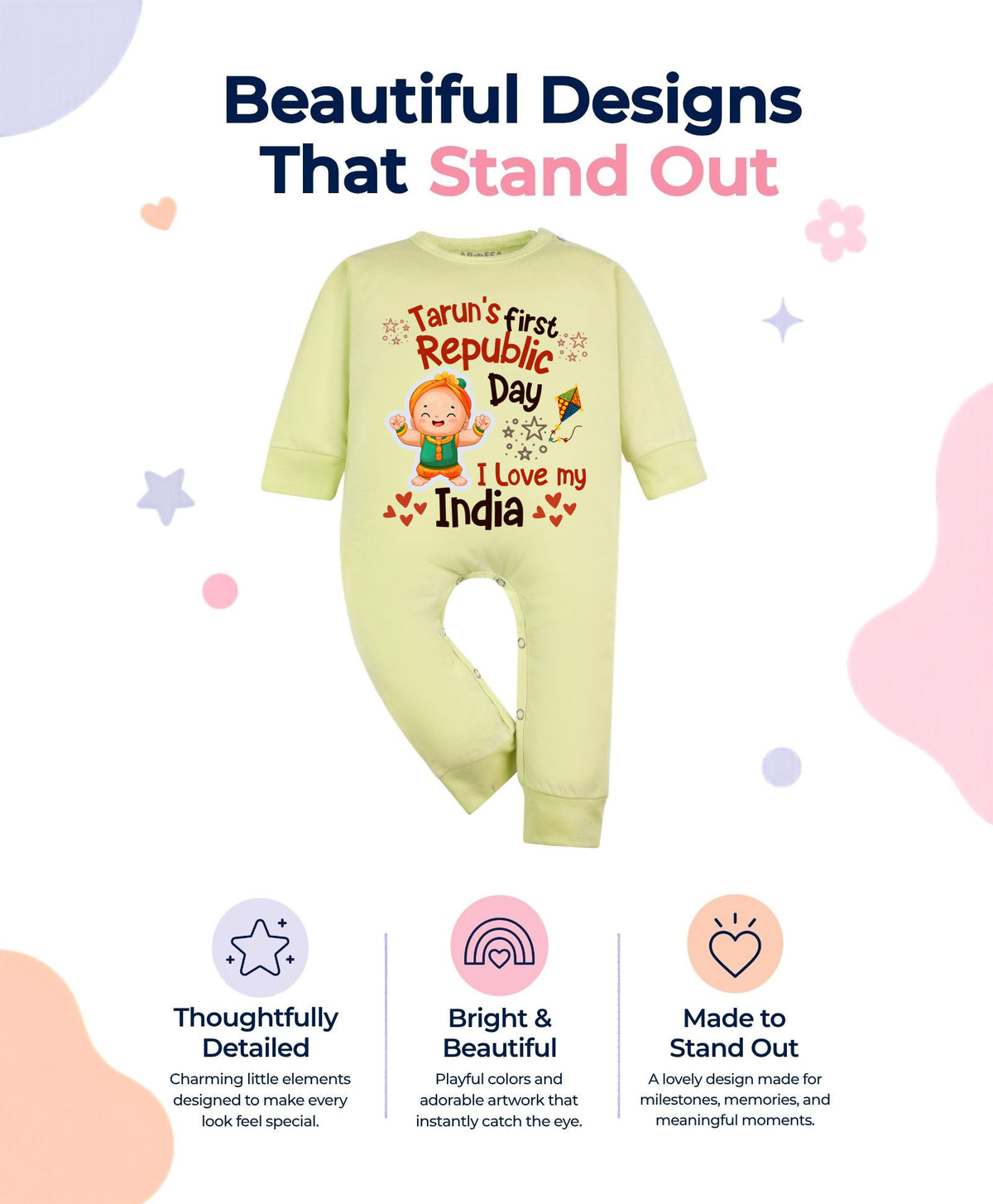 Yes | My First Republic Day - Jumpsuit