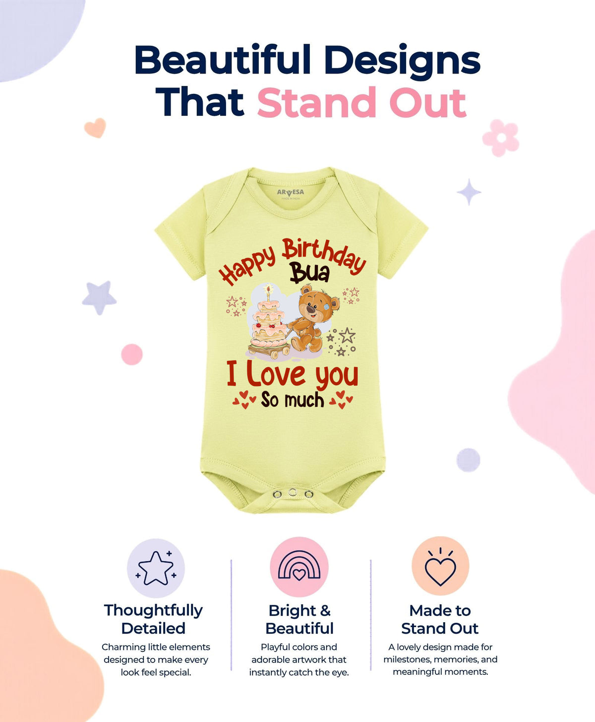 No | Happy Birthday Bua Family Birthday - Romper