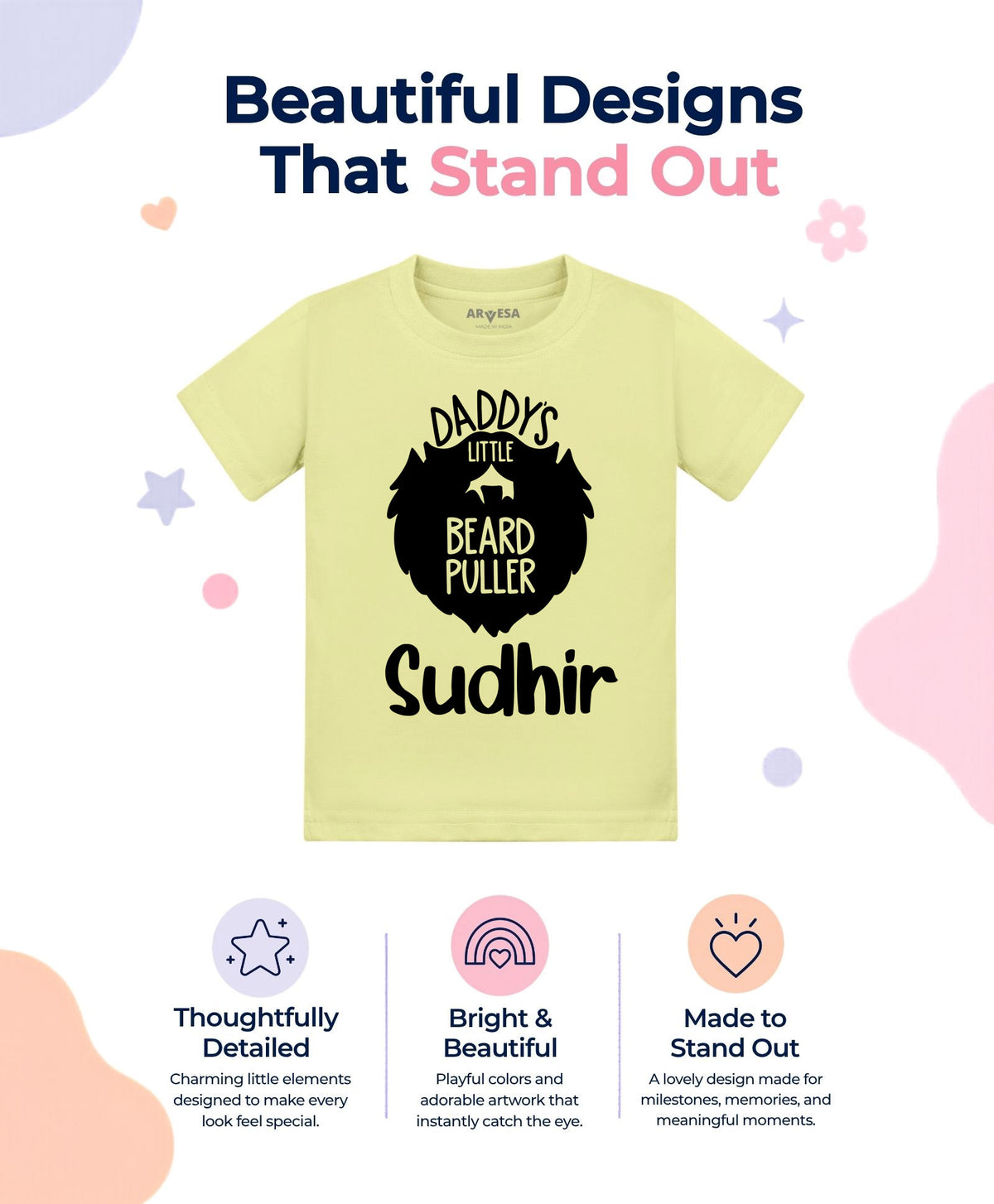 Yes | Daddy Little Beard Puller - T-shirt
