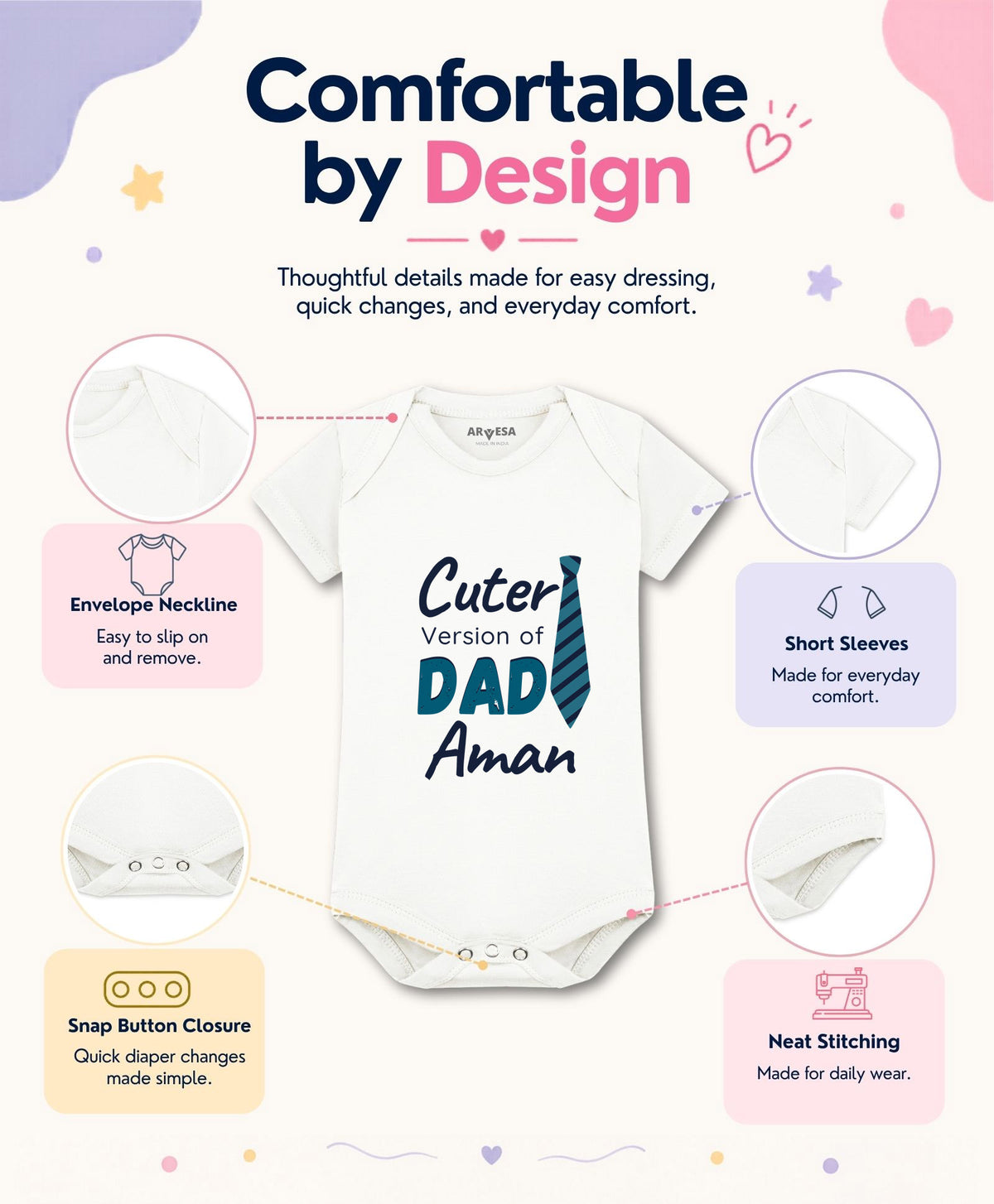 Yes | Cutest Version Of Dad - Romper