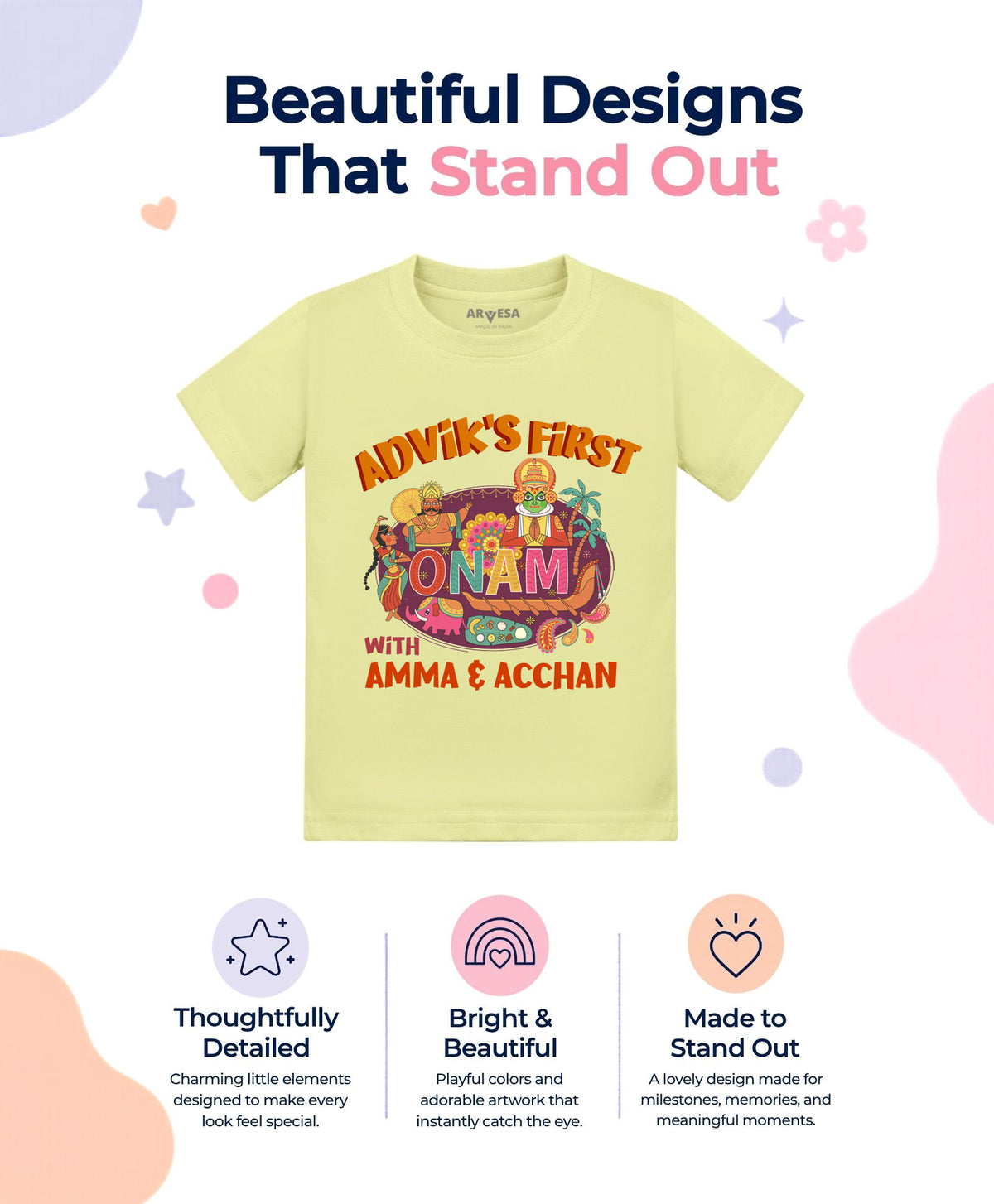 Yes | My First Onam - T-shirt