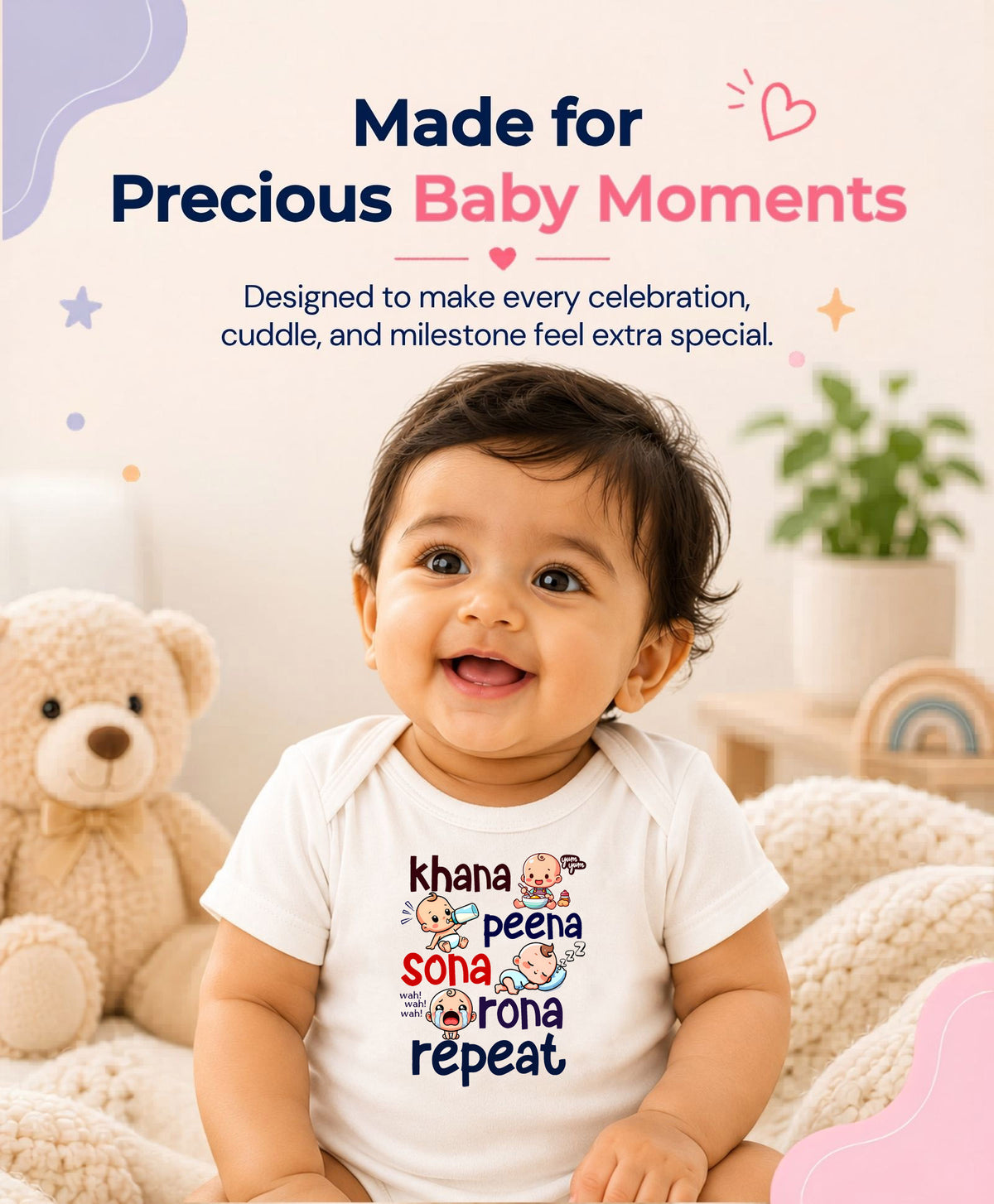 No | Khana Peena Sona Repeat Quirky - Romper