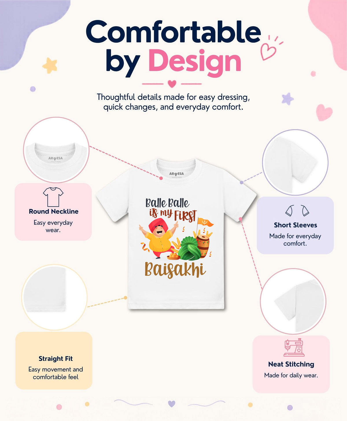 No | Happy Baisakhi - T-shirt