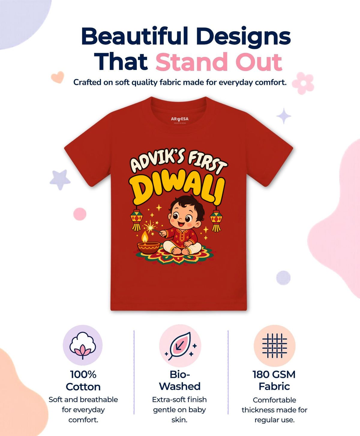 Yes | My First Diwali - T-shirt
