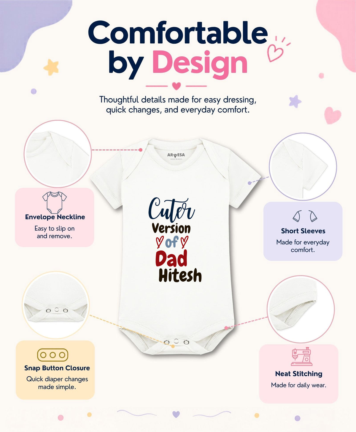 Yes | Cuter Version Of Dad - Romper