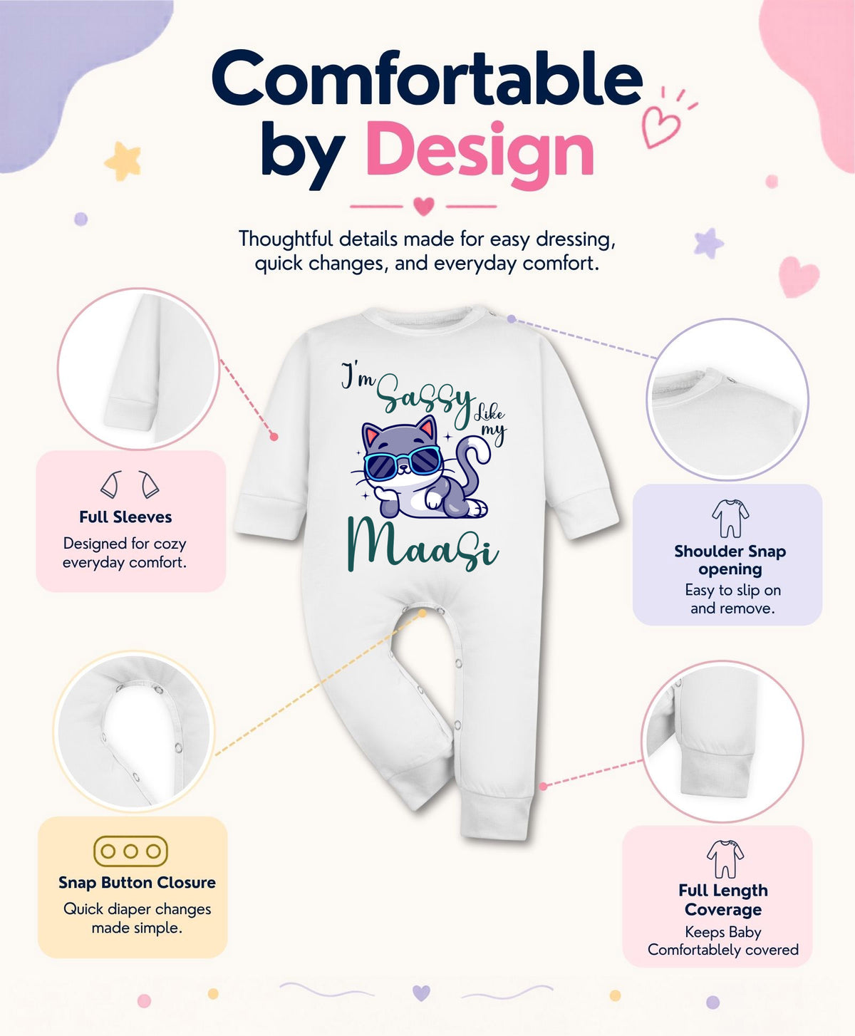 No | I Am Sassy Like My Bua Maasi - Jumpsuit