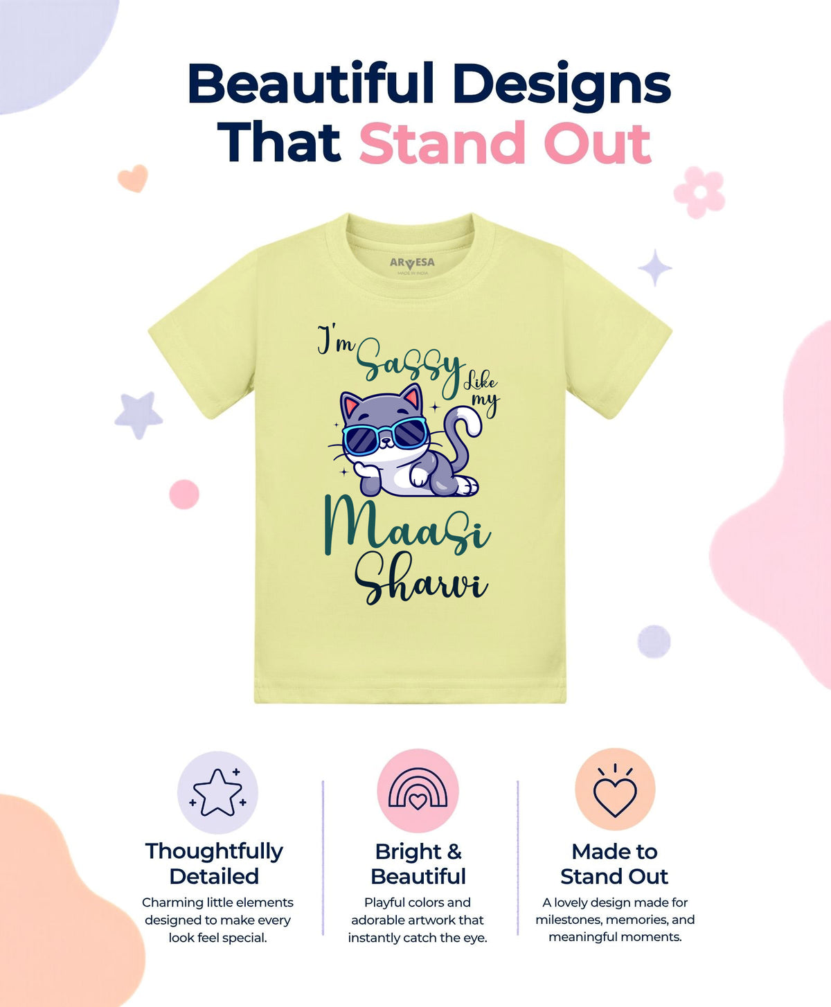 Yes | I Am Sassy Like My Bua Maasi - T-shirt