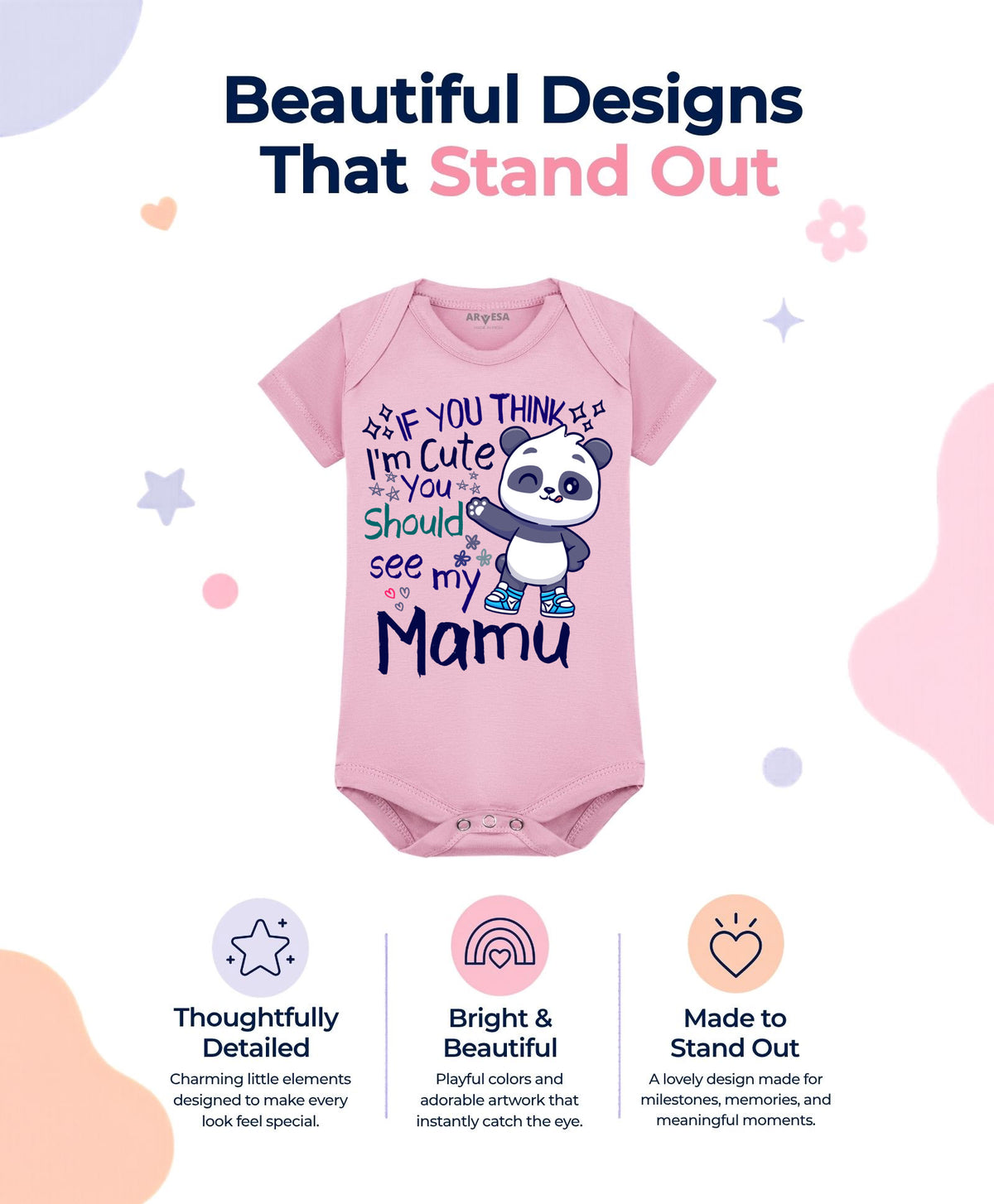 No | I Am Cute You Should See My Mamu - Romper