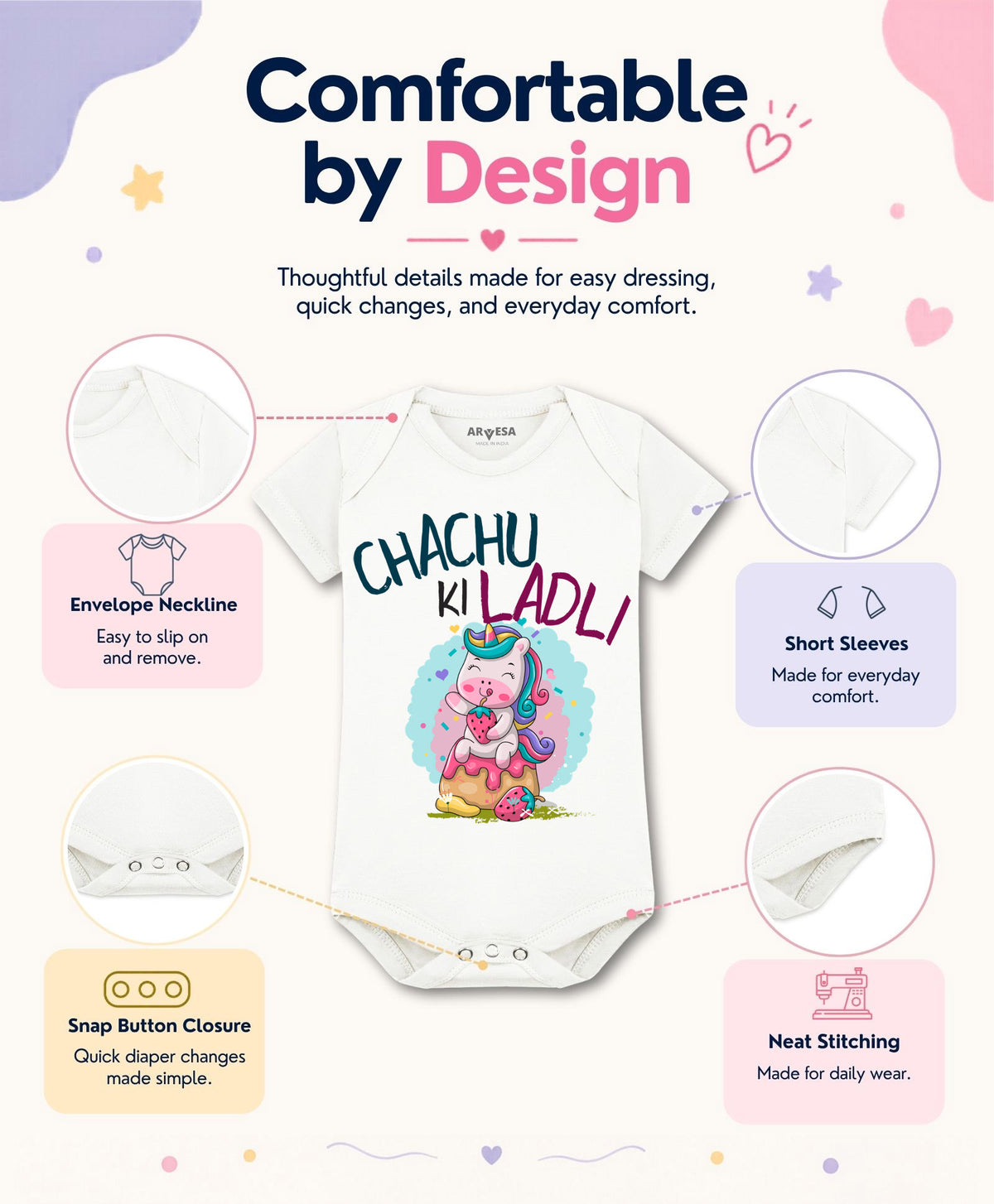 No | Chachu Ki Ladli - Romper