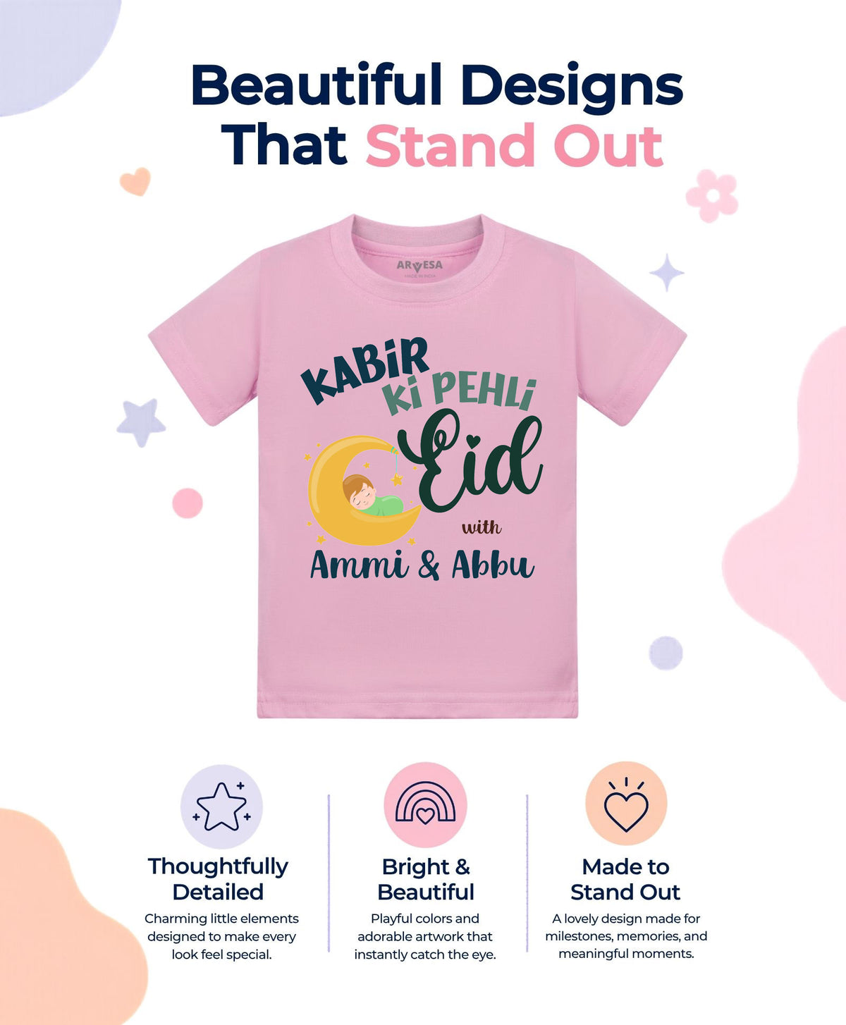 Yes | Meri Pehli Eid With Ammi & Abbu - T-shirt