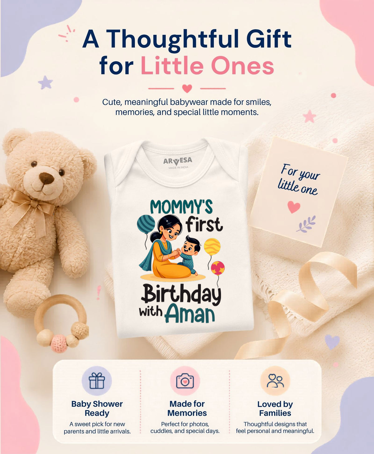 Yes | Mommy First Birthday With Me Mom Birthday - Romper