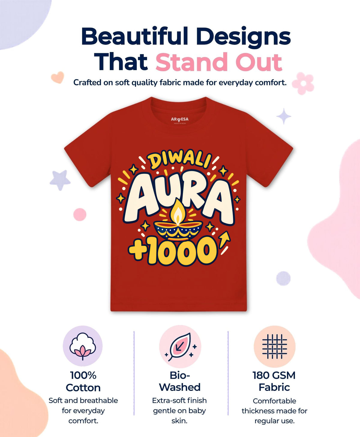 Diwali Aura +1000 - T-shirt