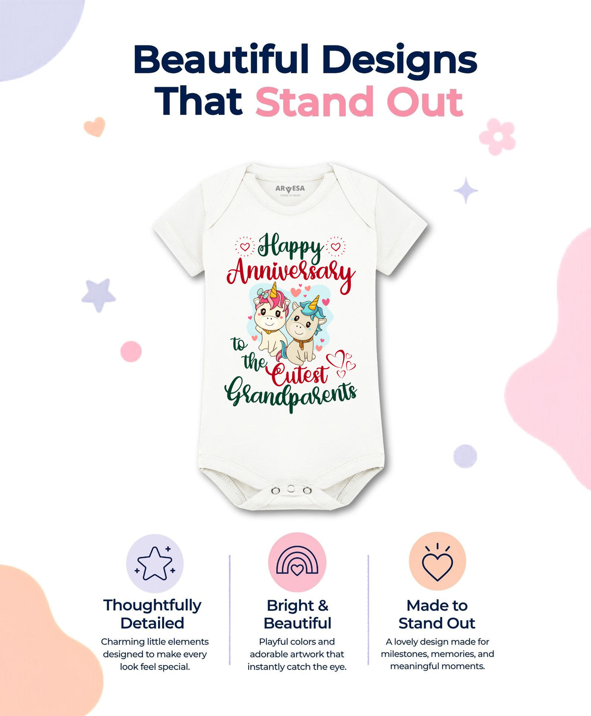 No | Happy Anniversay GrandParents Family Anniversary - Romper